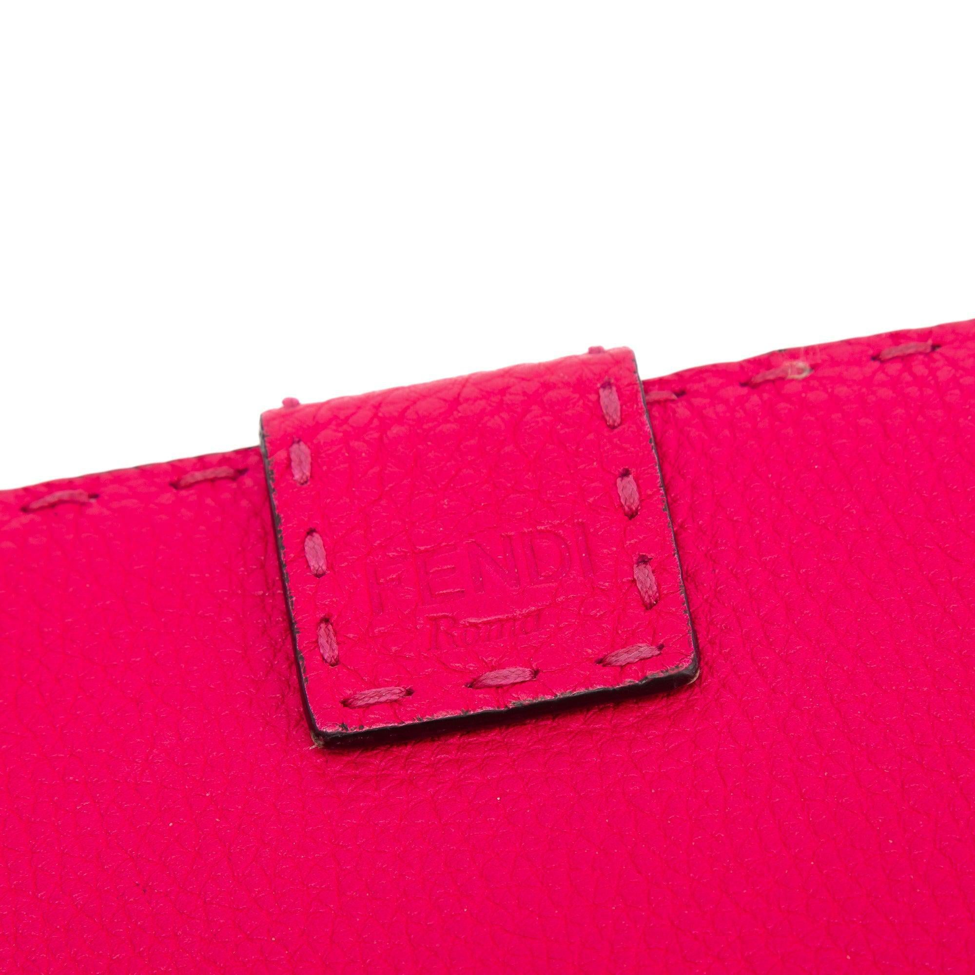 Fendi Bicolor Selleria Peekaboo Continental Wallet w/ Box