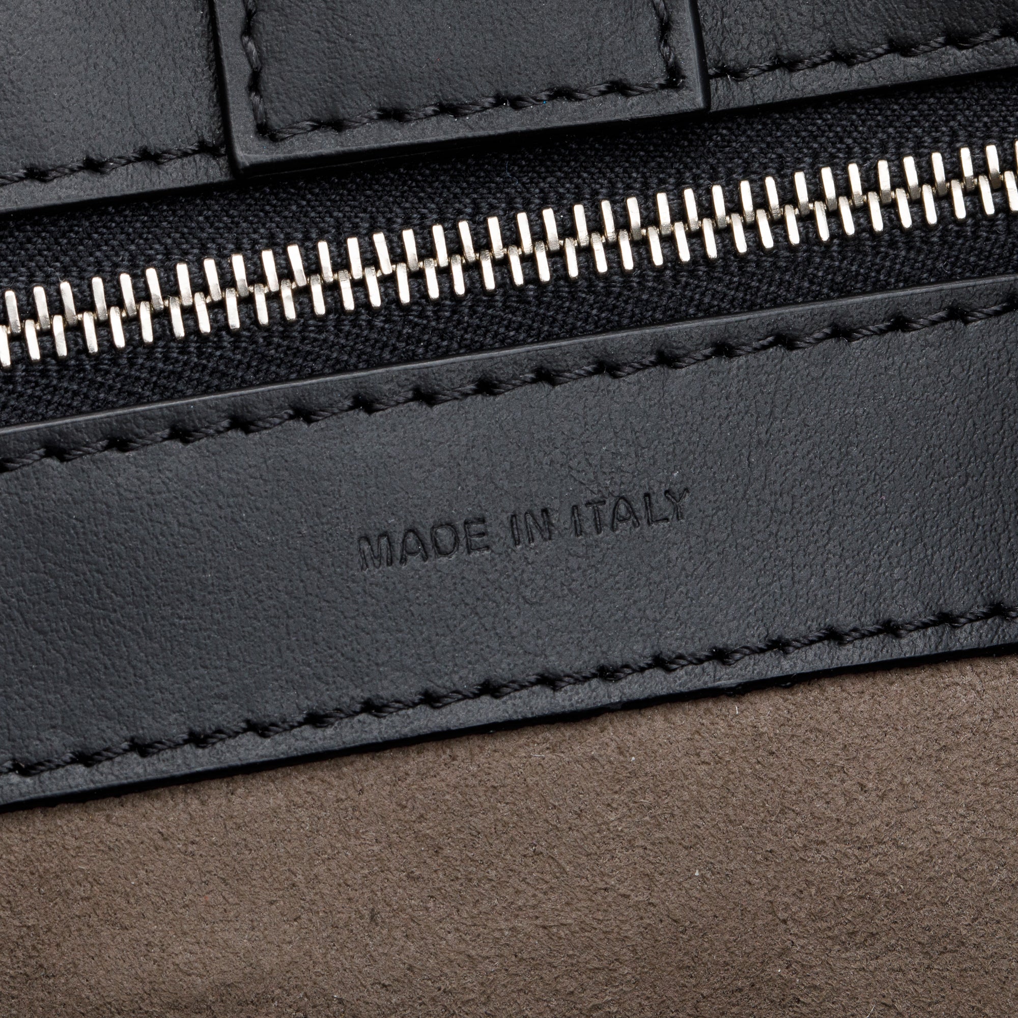 Fendi Black Calfskin Leather Medium F is Fendi Runaway Bag w/ Strap