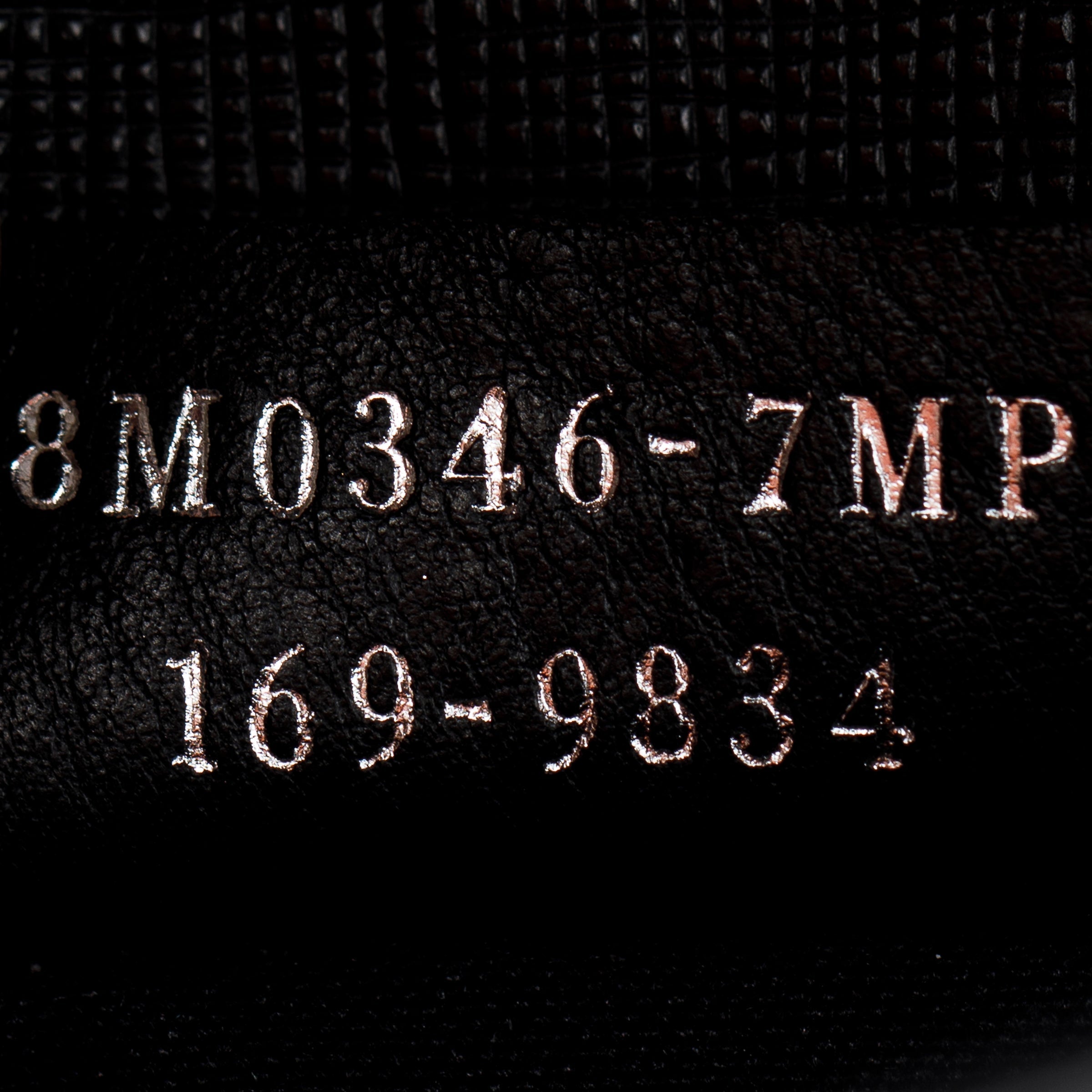 Fendi Black Calfskin Leather Studded Karlito Wallet on Chain w/ Box