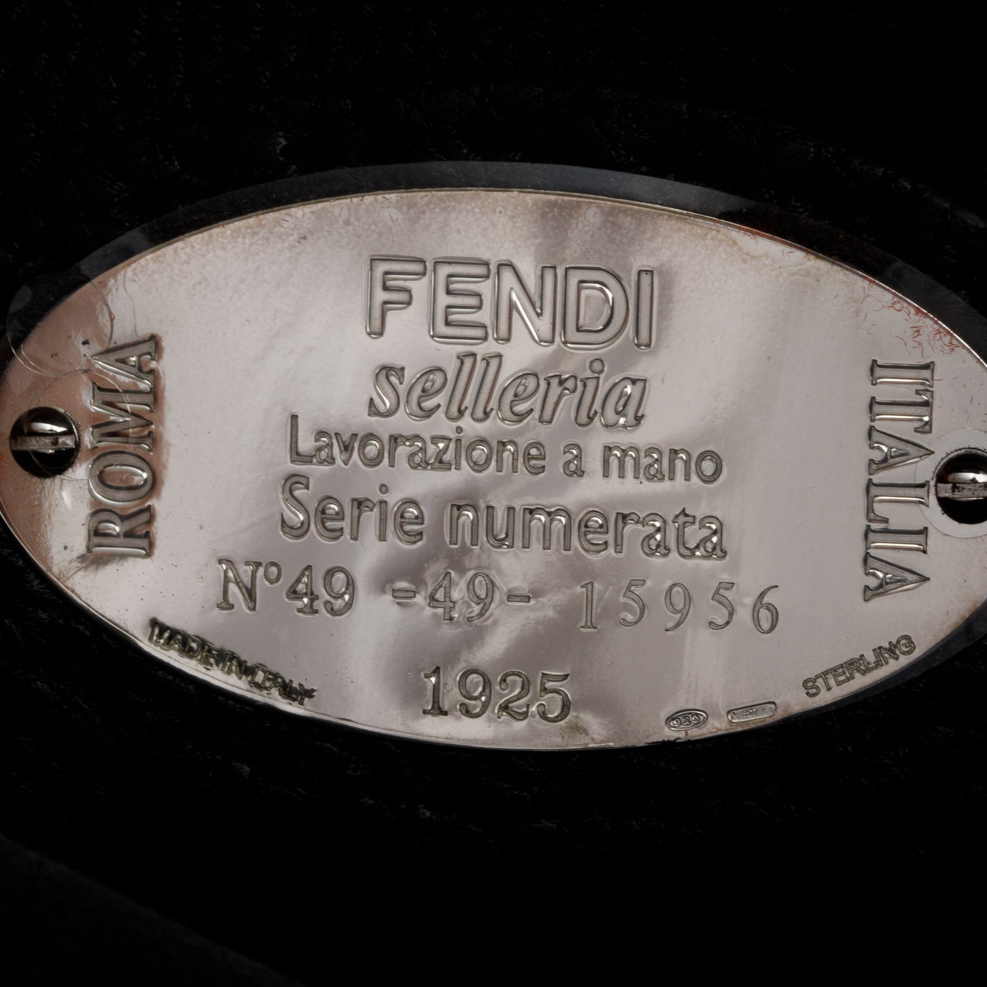 Fendi Black Selleria Leather Monster Peekaboo ISeeU Medium Briefcase w/ Strap