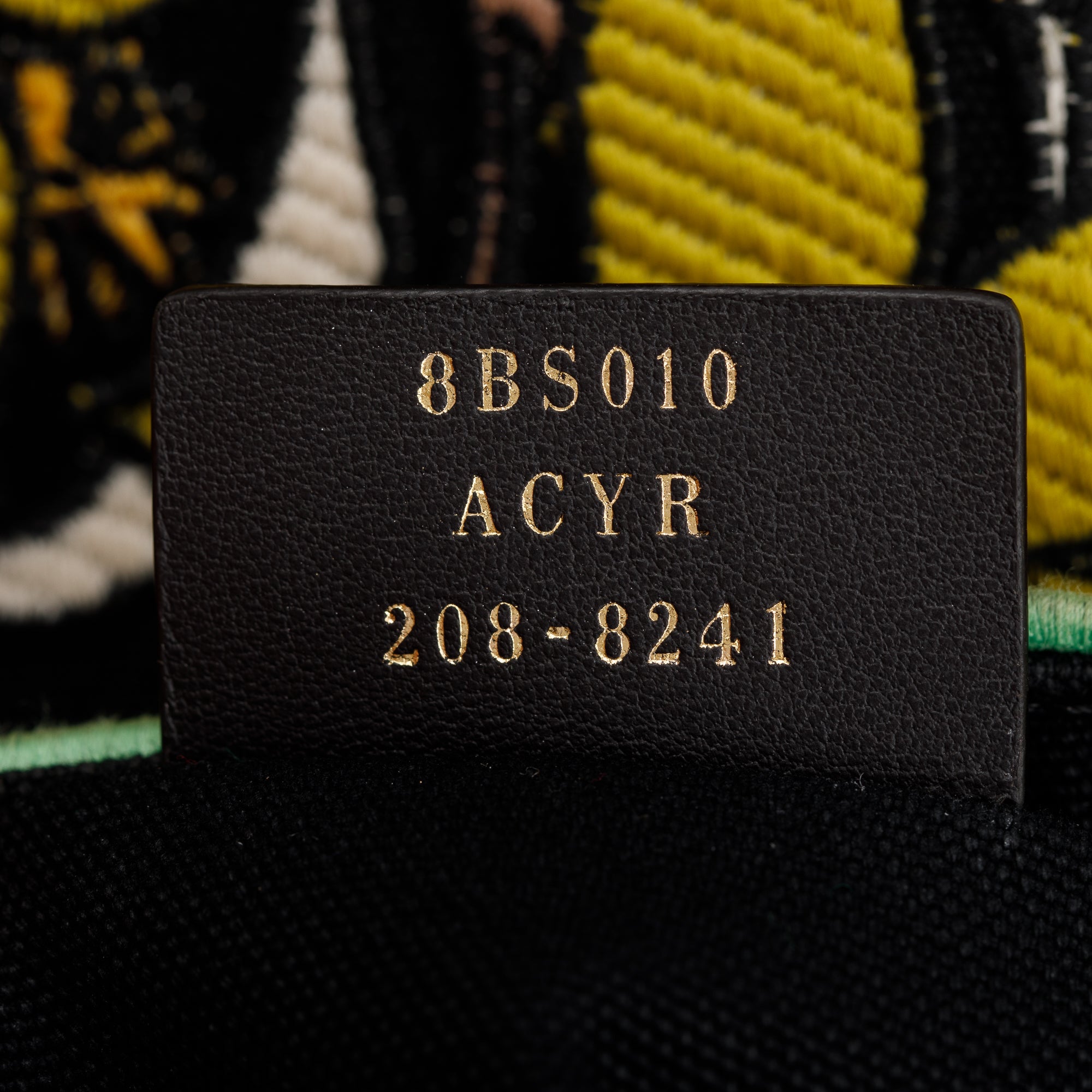 Fendi Black/Green Floral Embroidered Canvas Psychedelic Mini Mon Tresor Bucket Bag w/ Strap