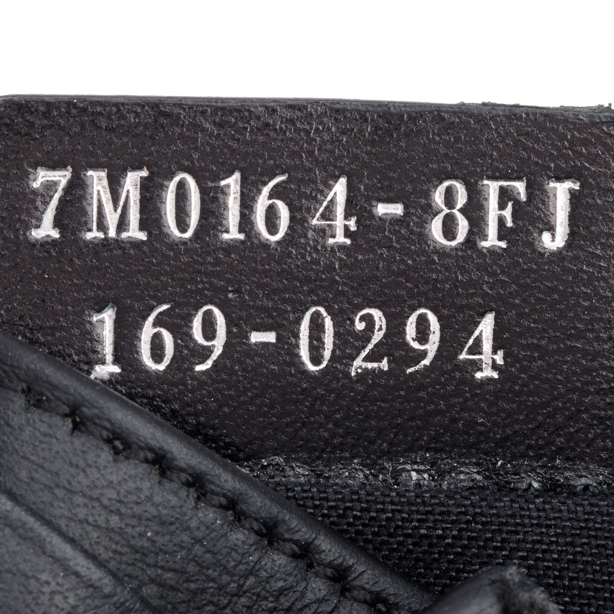 Fendi Black/Grey Leather Monster Motif Card Case