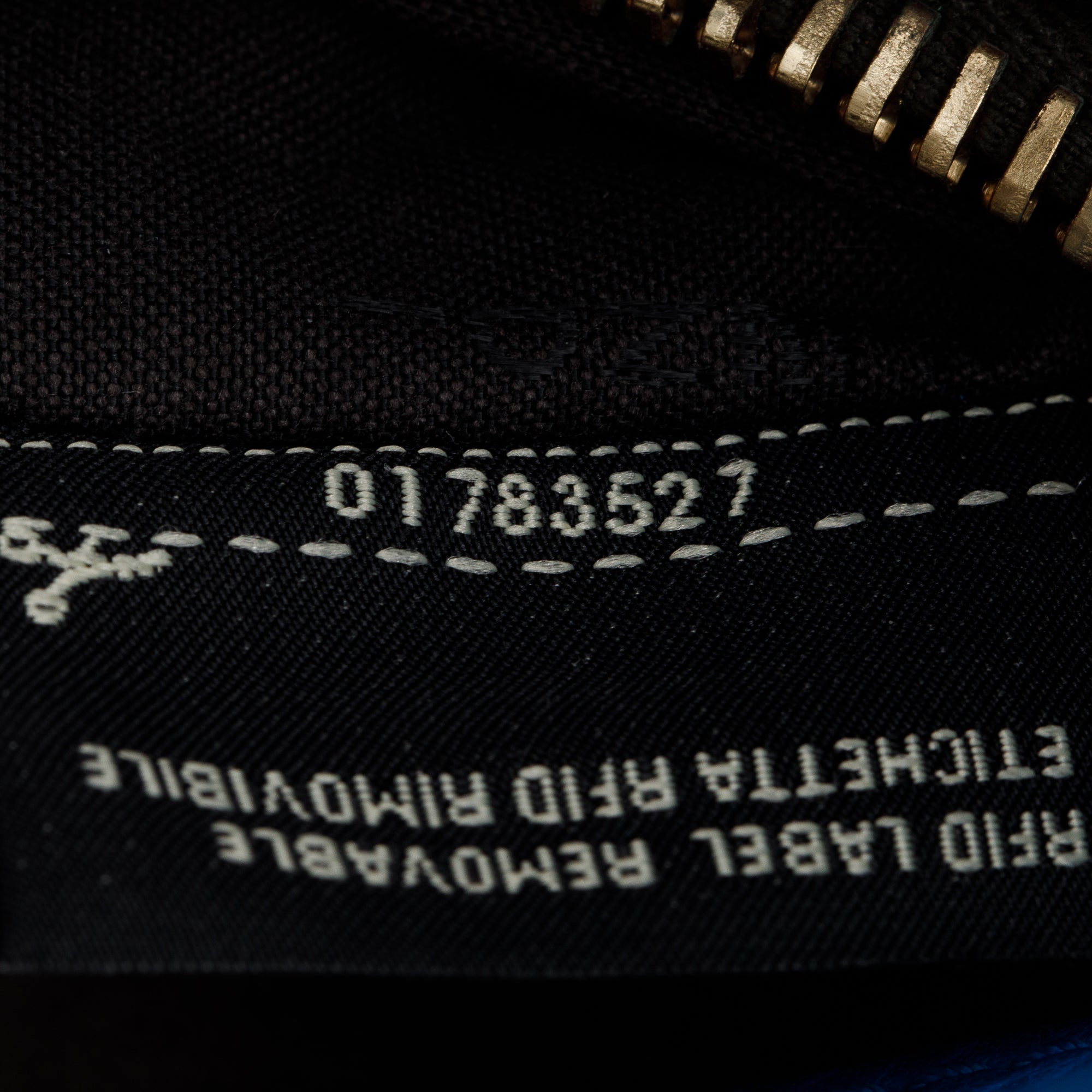 Fendi Blue Calfskin Leather Medium Peekaboo Bag w/ Strap