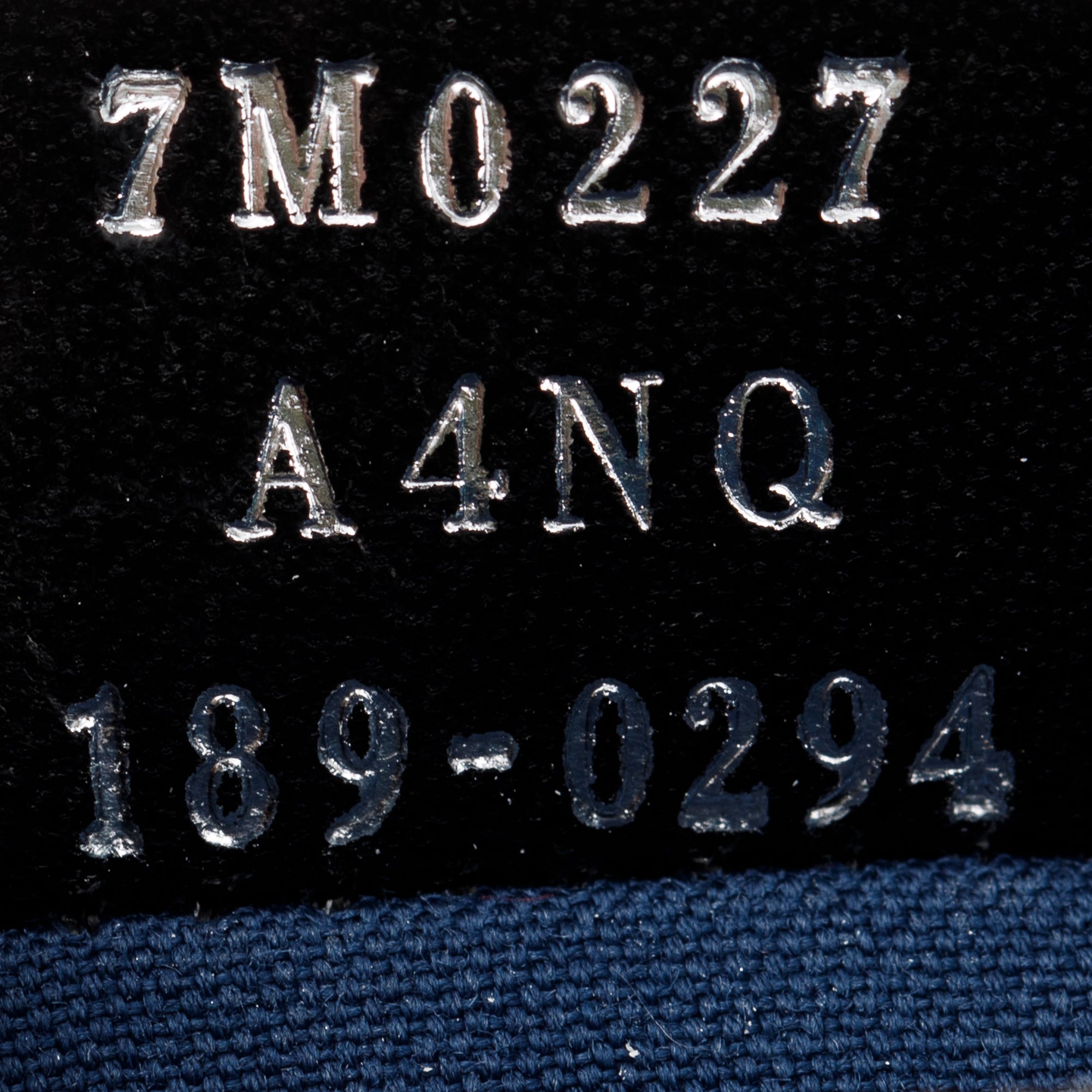 Fendi Blue Leather Zipped Card Case w/ Box