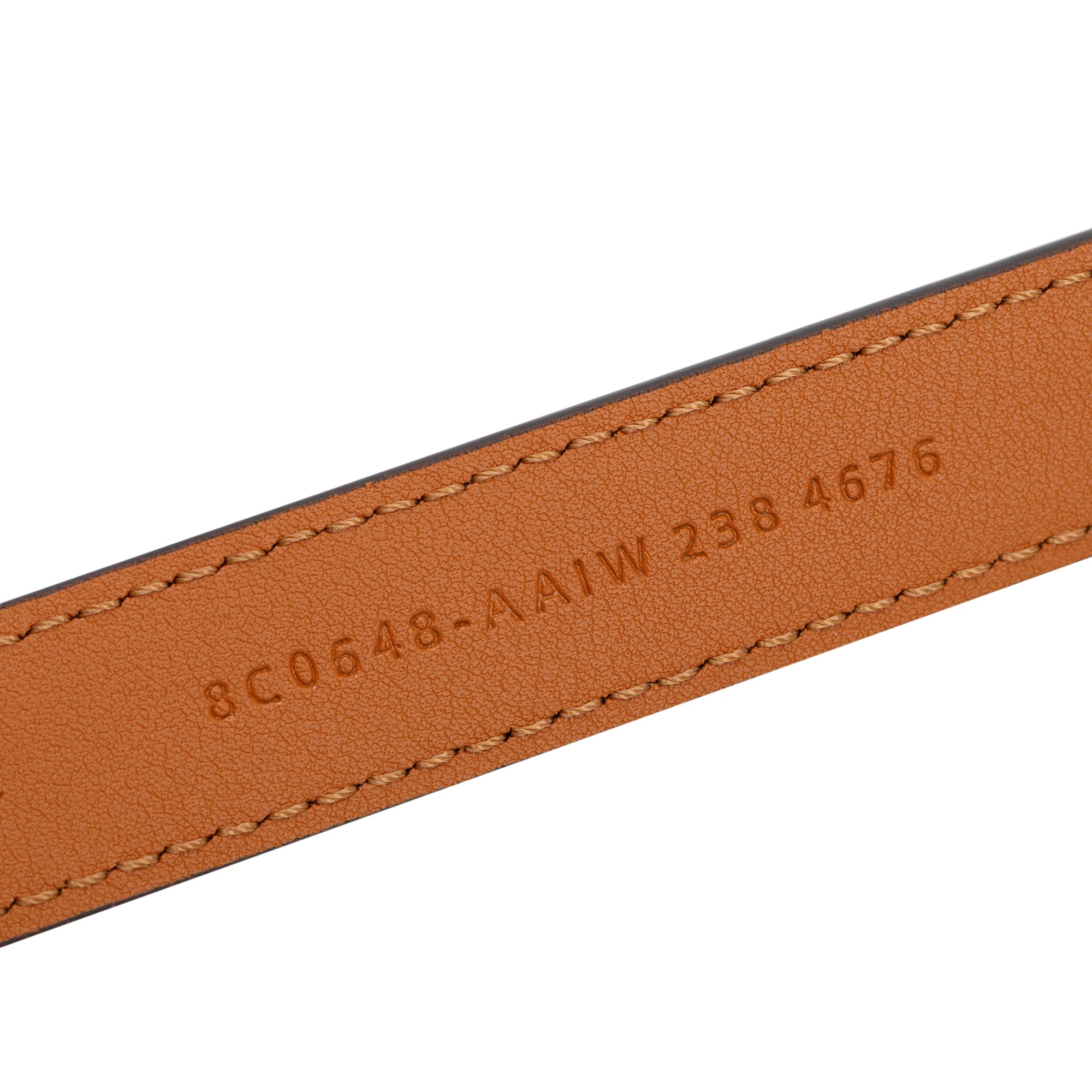 Fendi Brown Calfskin Leather FF Belt 85 34