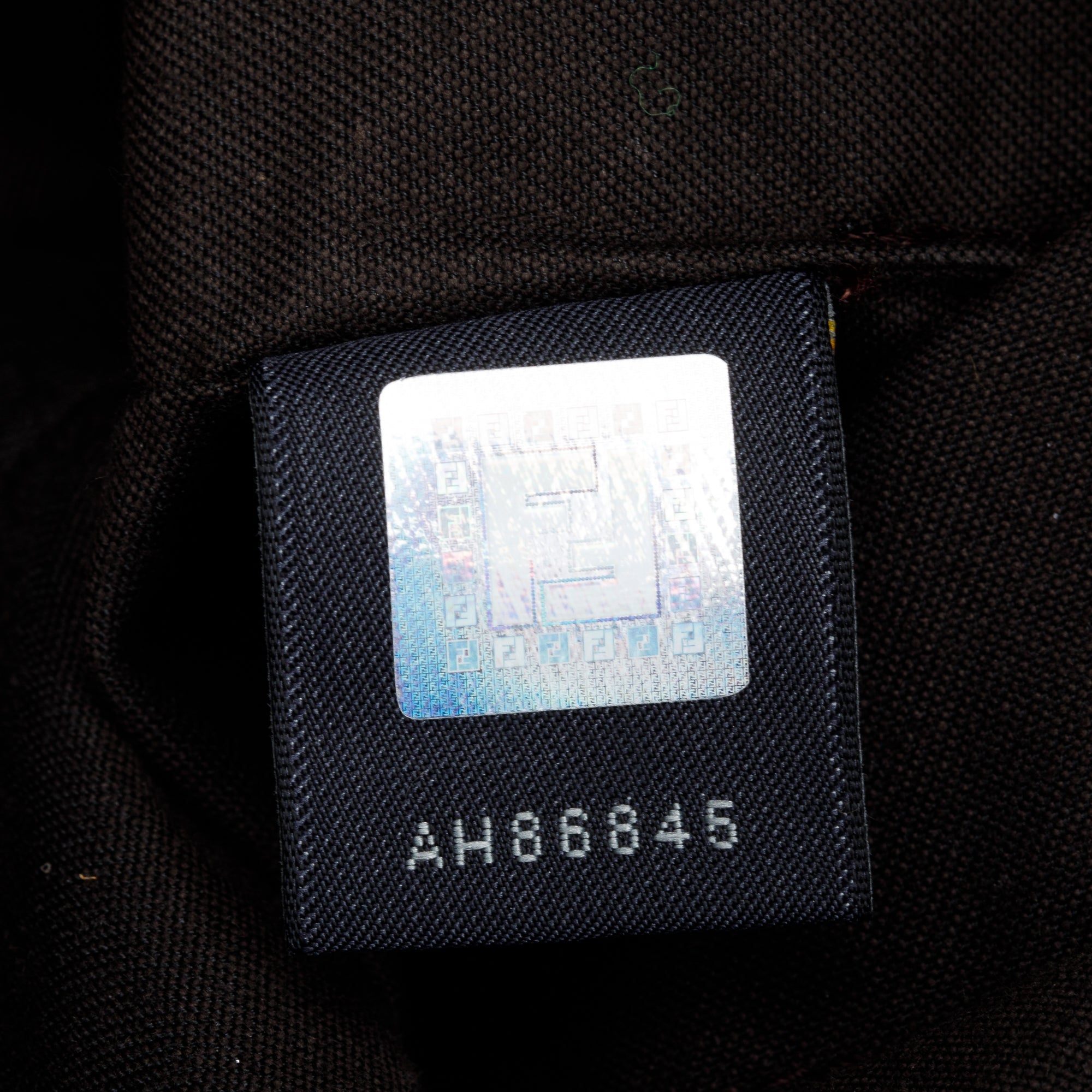 Fendi Brown FF Zucca Canvas Brown Leather Trim Small Palazzo Drawstring Bucket Bag