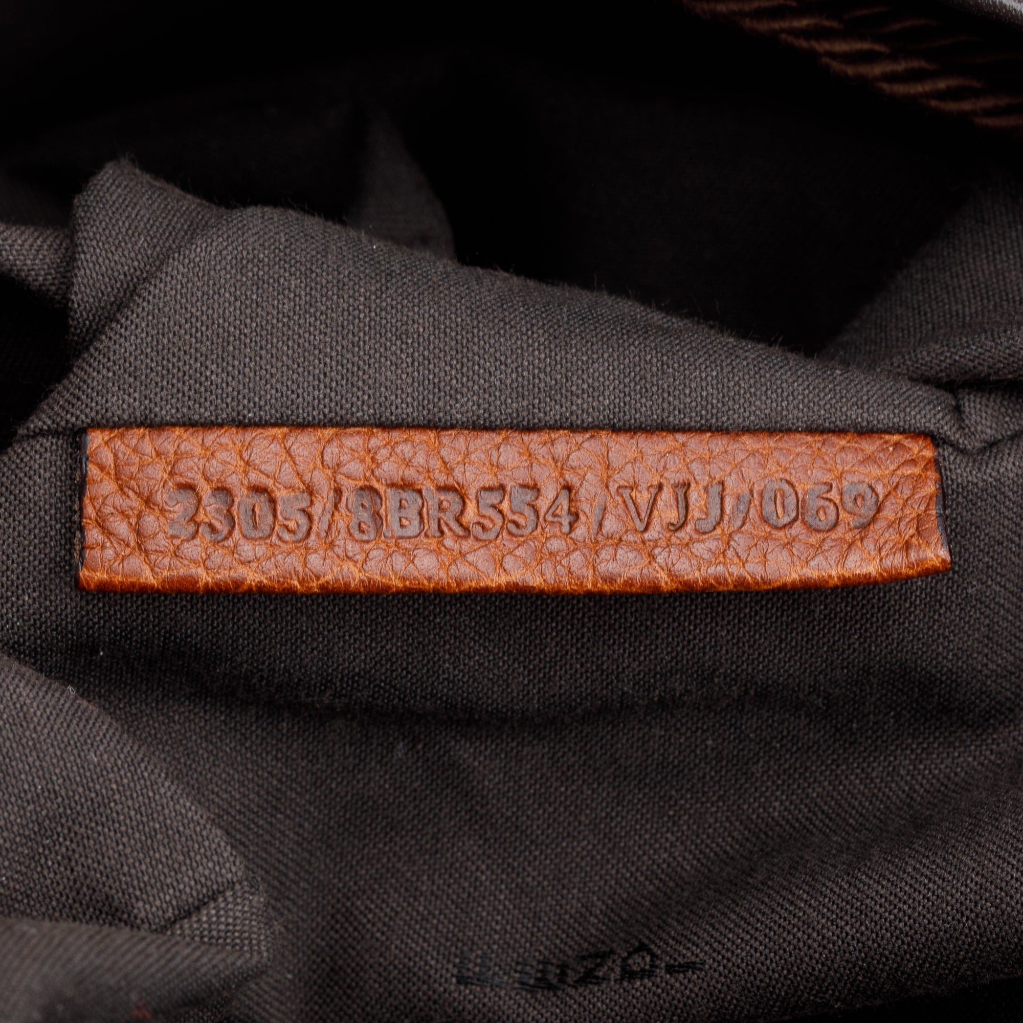 Fendi Brown FF Zucca Canvas Brown Leather Trim Small Palazzo Drawstring Bucket Bag