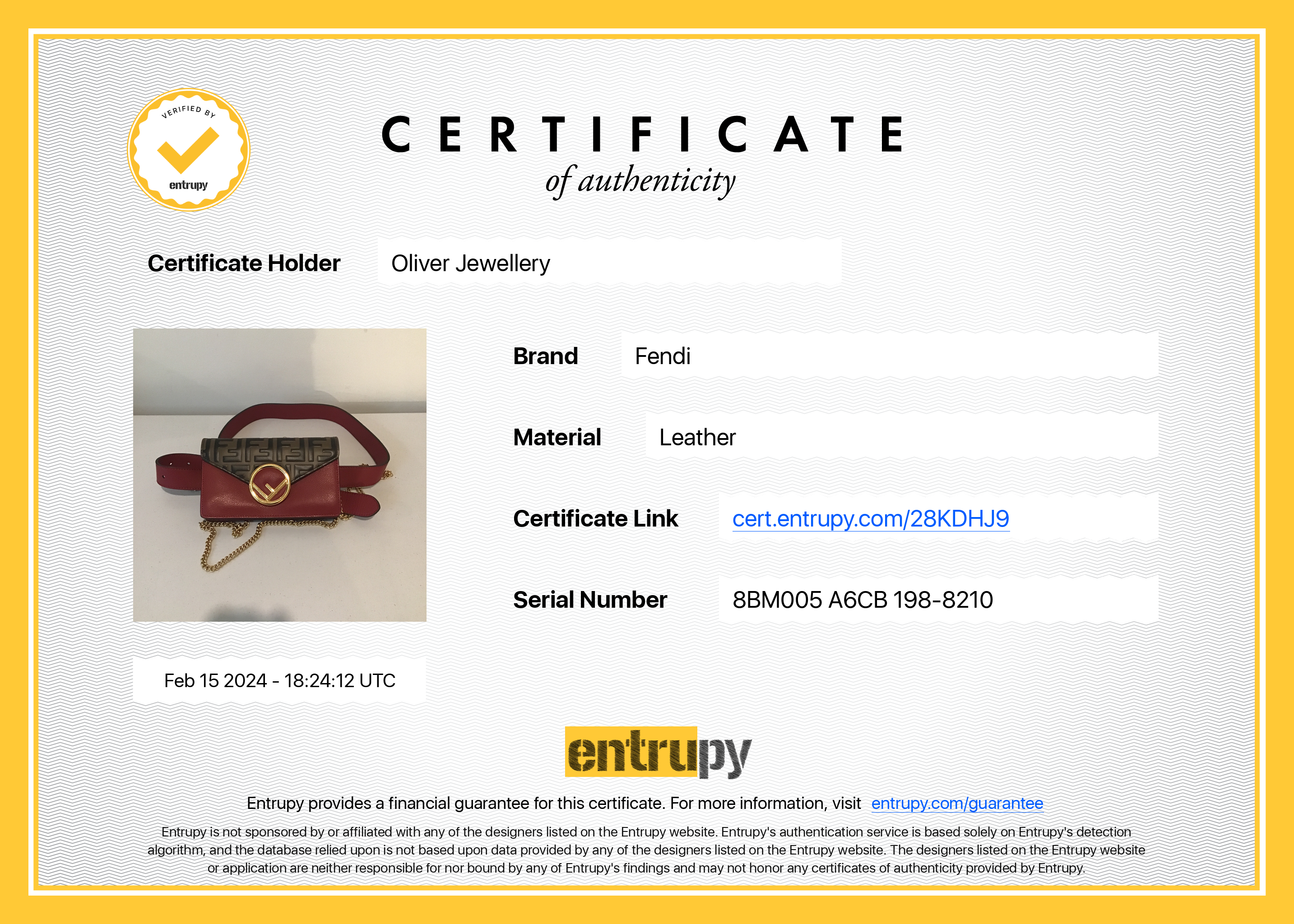 Fendi Brown FF Zucca Embossed and Red Leather F is Fendi Convertible Belt Bag