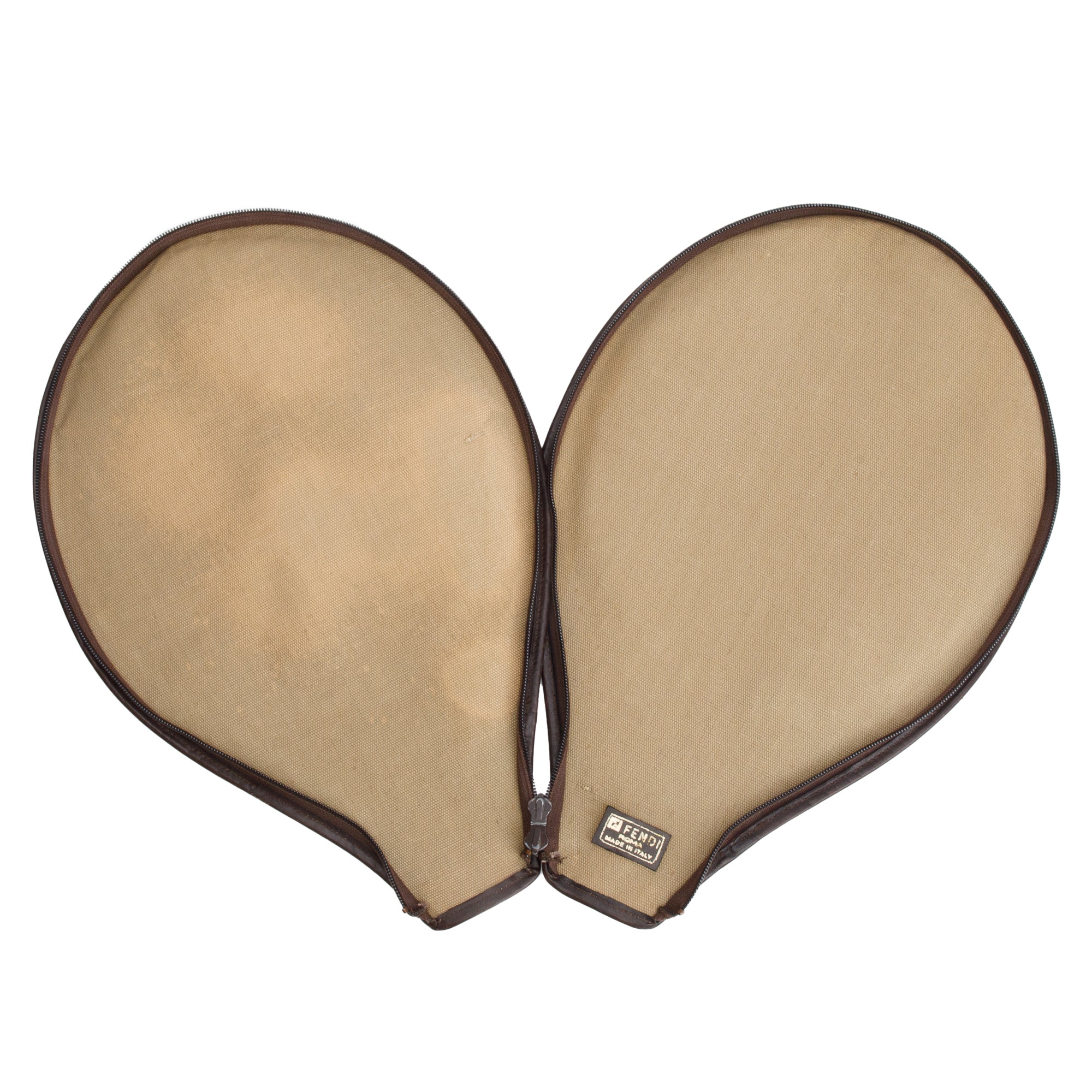 Fendi Brown FF Zucca FF Tennis Racket Cover