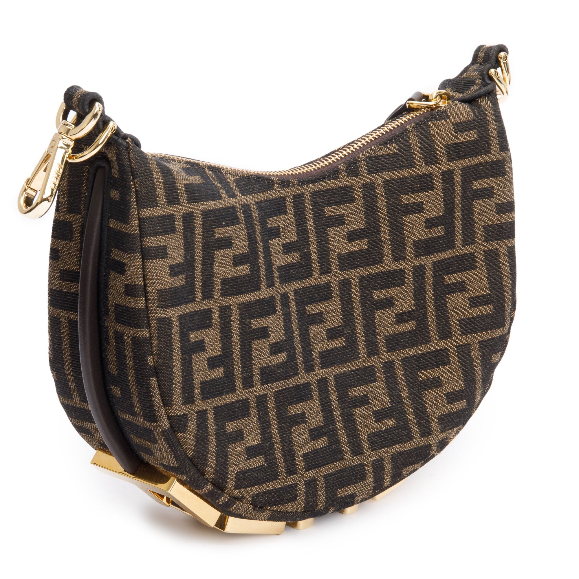 Fendi Brown FF Zucca Jacquard Mini Fendigraphy Bag – OLIVER'S
