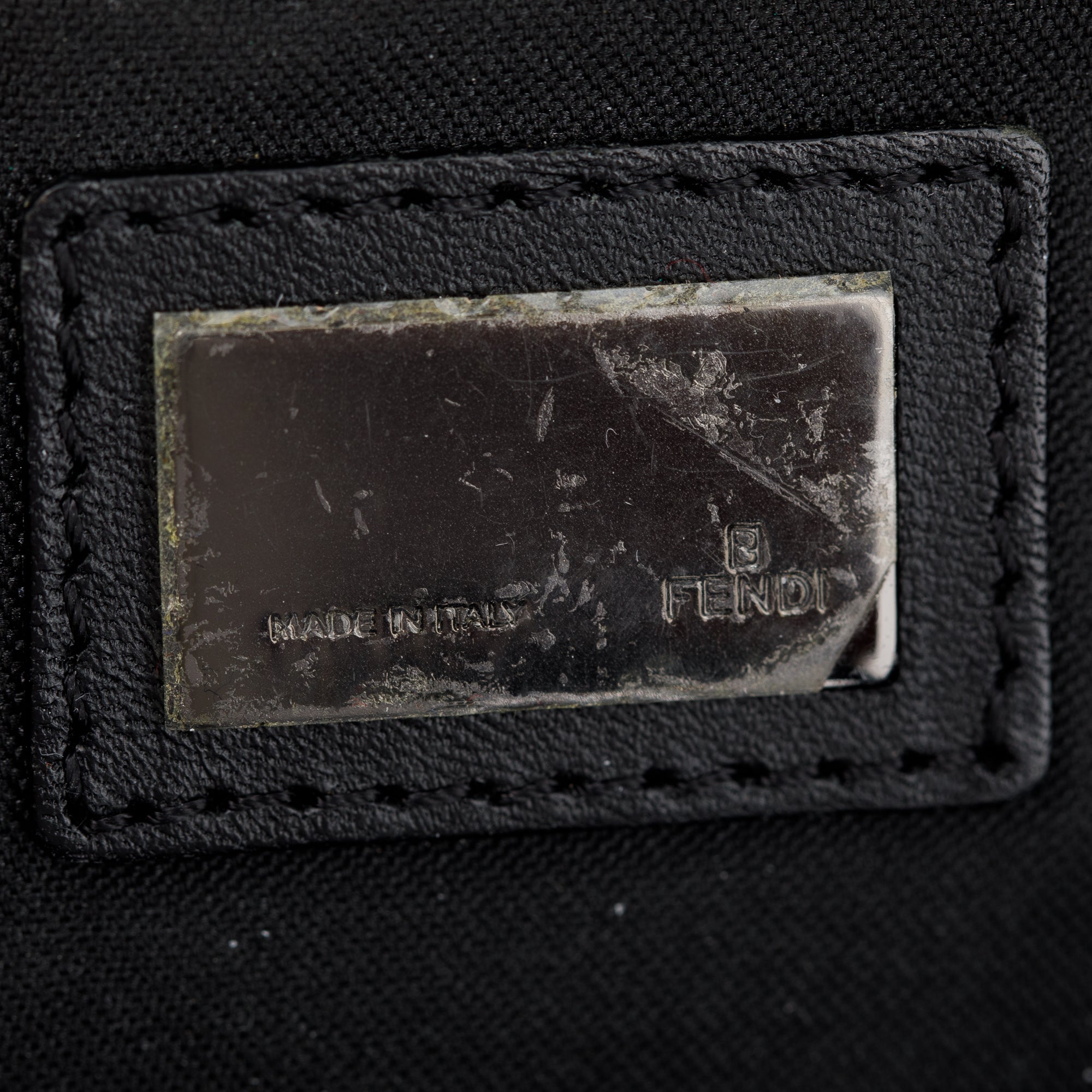 Fendi Brown FF Zucchino Canvas Pochette