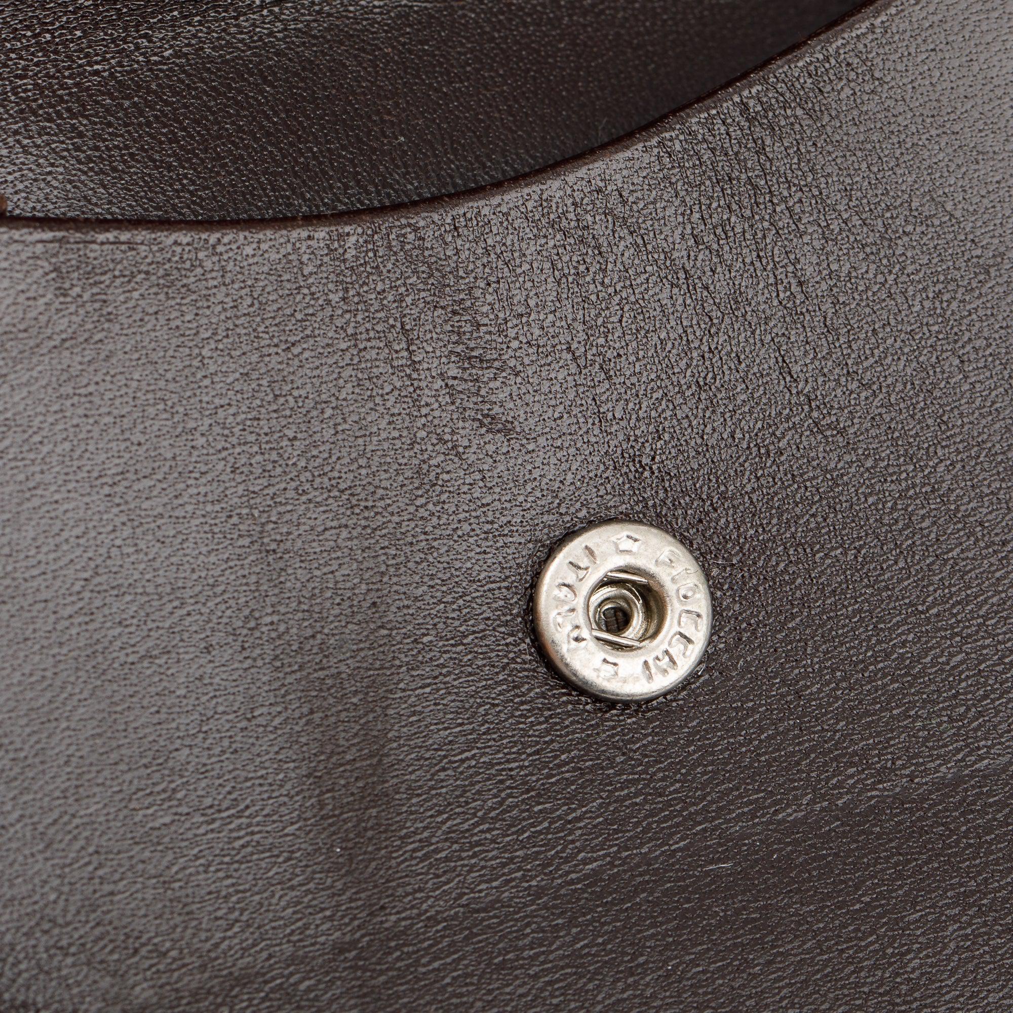 Fendi Brown Vintage Zucca Canvas FF Bifold Wallet