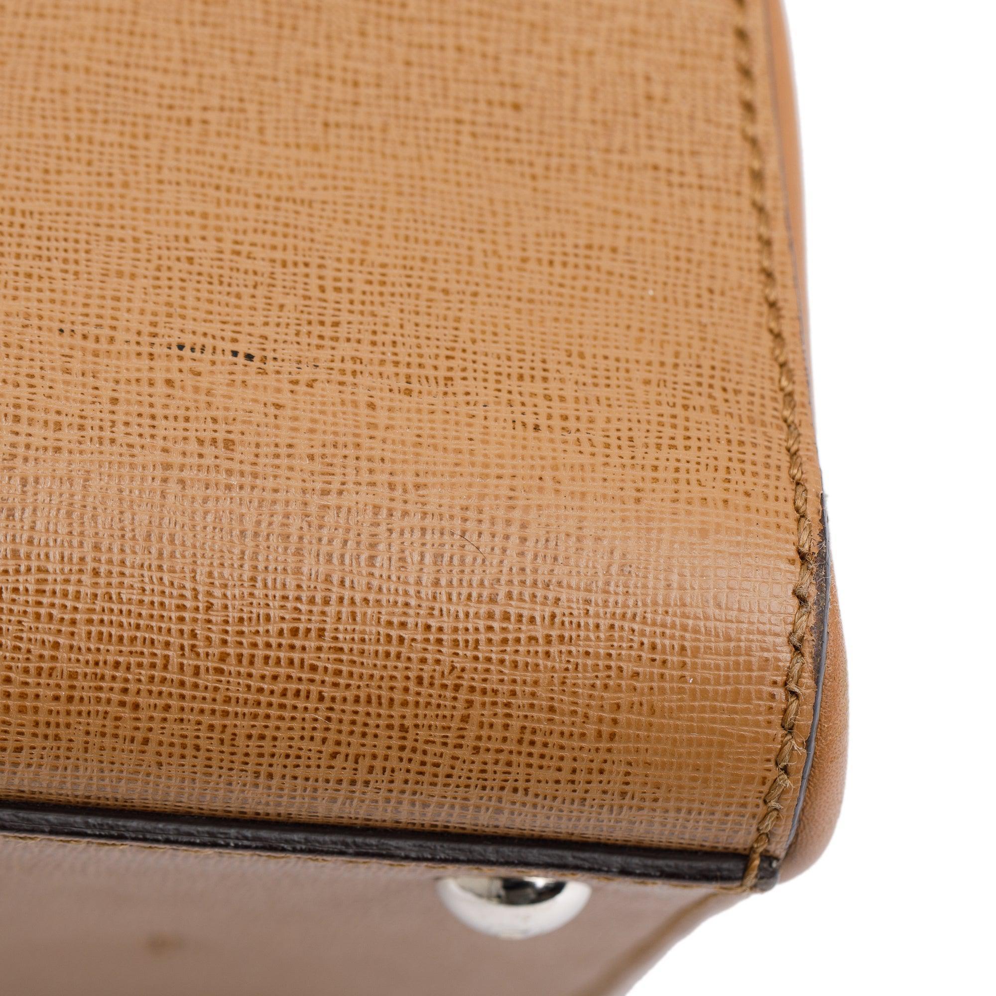 Fendi Brown Vitello Elite Leather Large 3Jours Tote