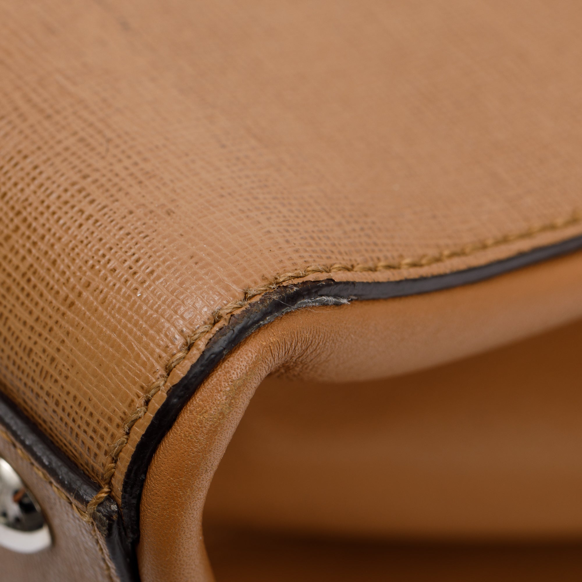 Fendi Brown Vitello Elite Leather Large 3Jours Tote