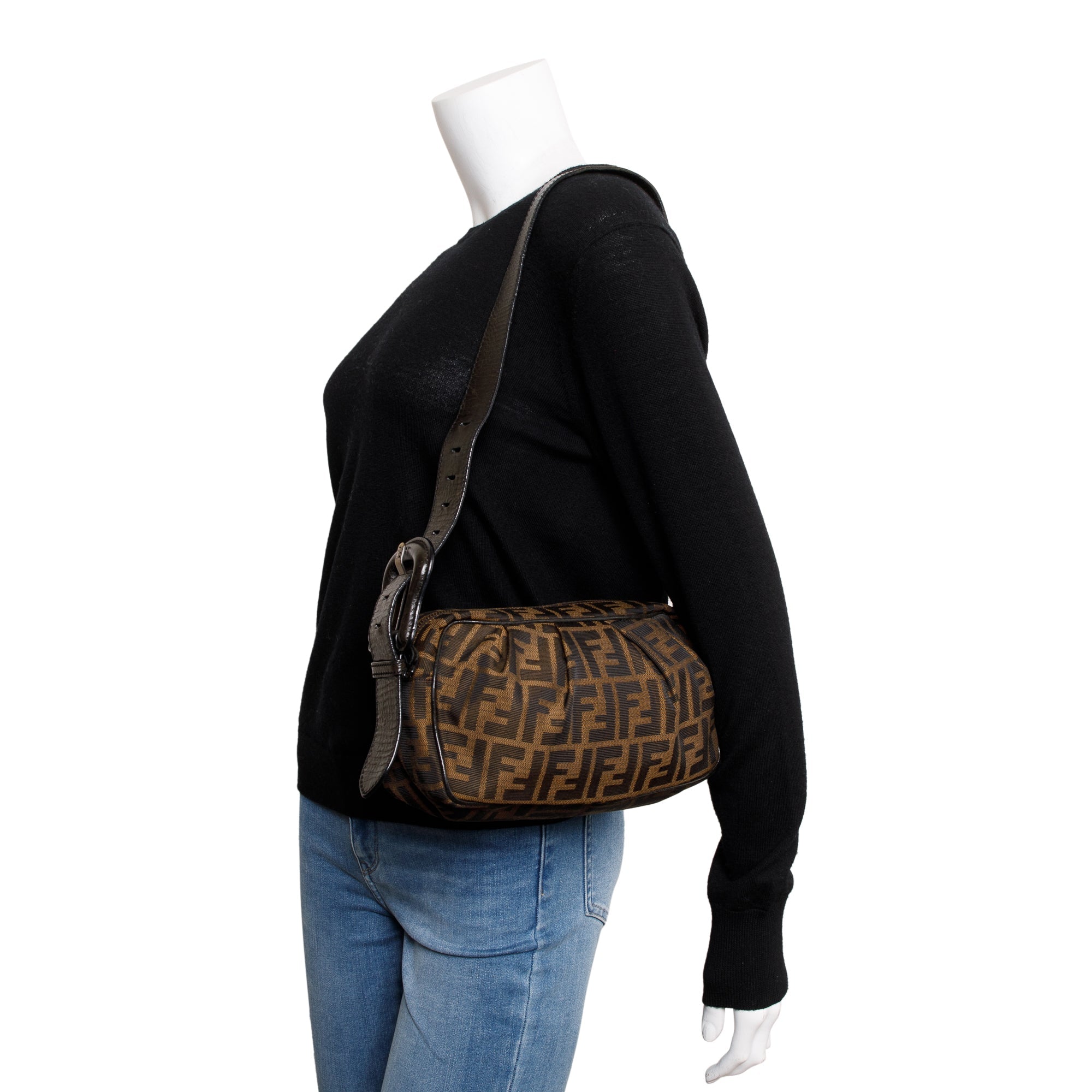 Fendi FF Zucca Canvas Small Camera Bag