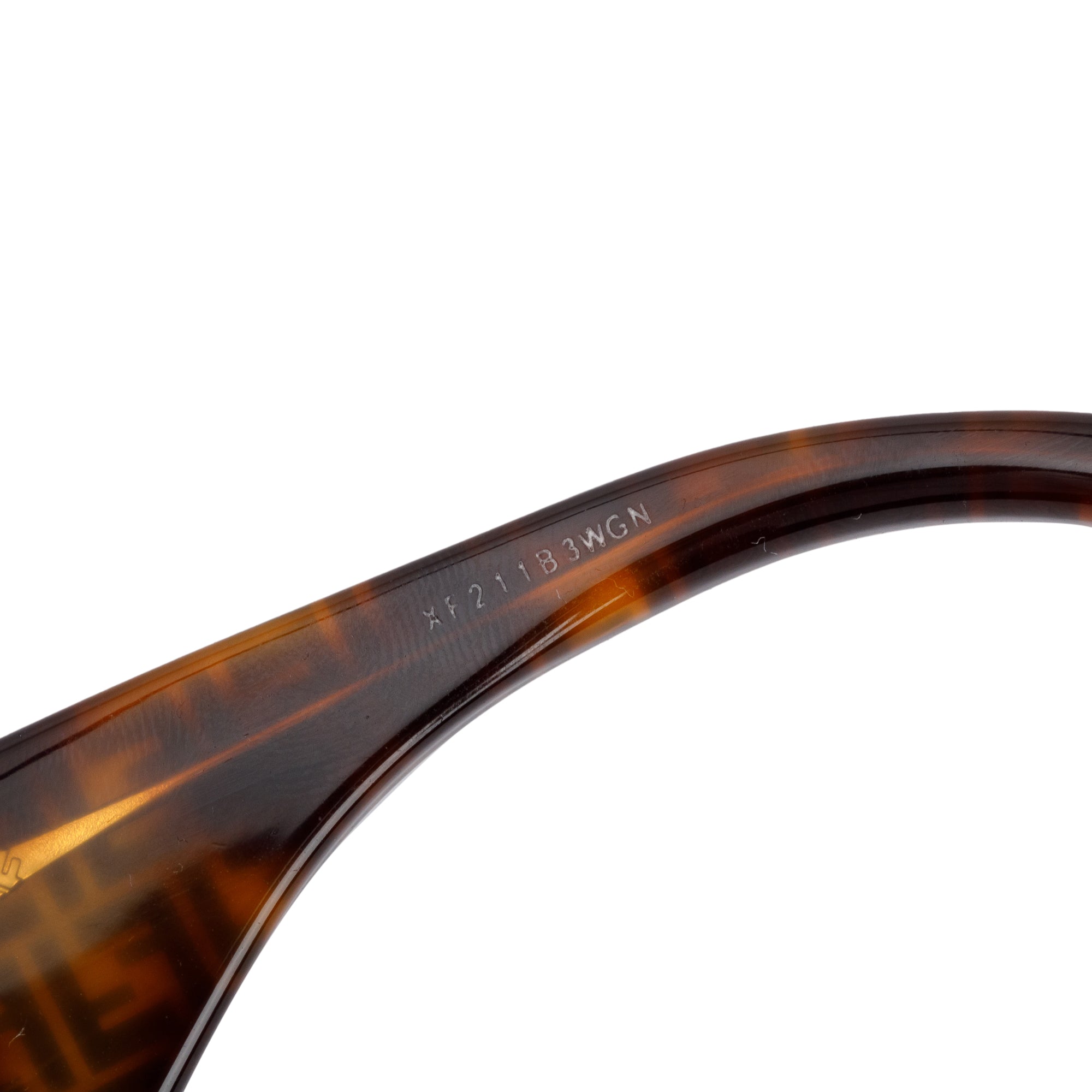 Fendi FF0457/G/S Zucca Havana Acetate Fendi Roma Oversize Sunglasses w/ Box