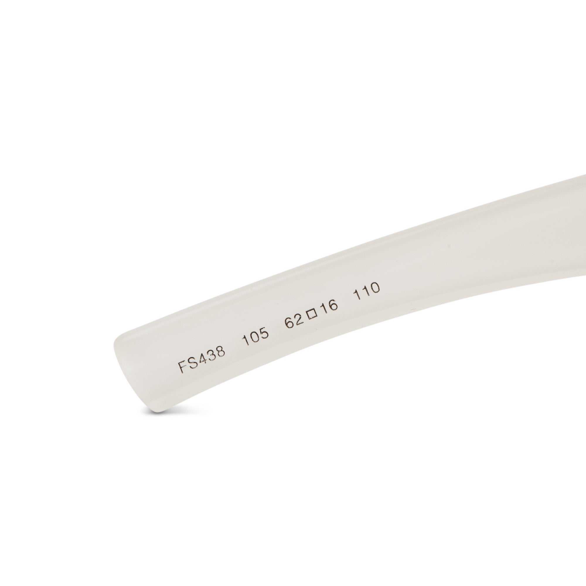 Fendi FS438 White Acetate Fendi Logo Shield Sunglasses w/ Case