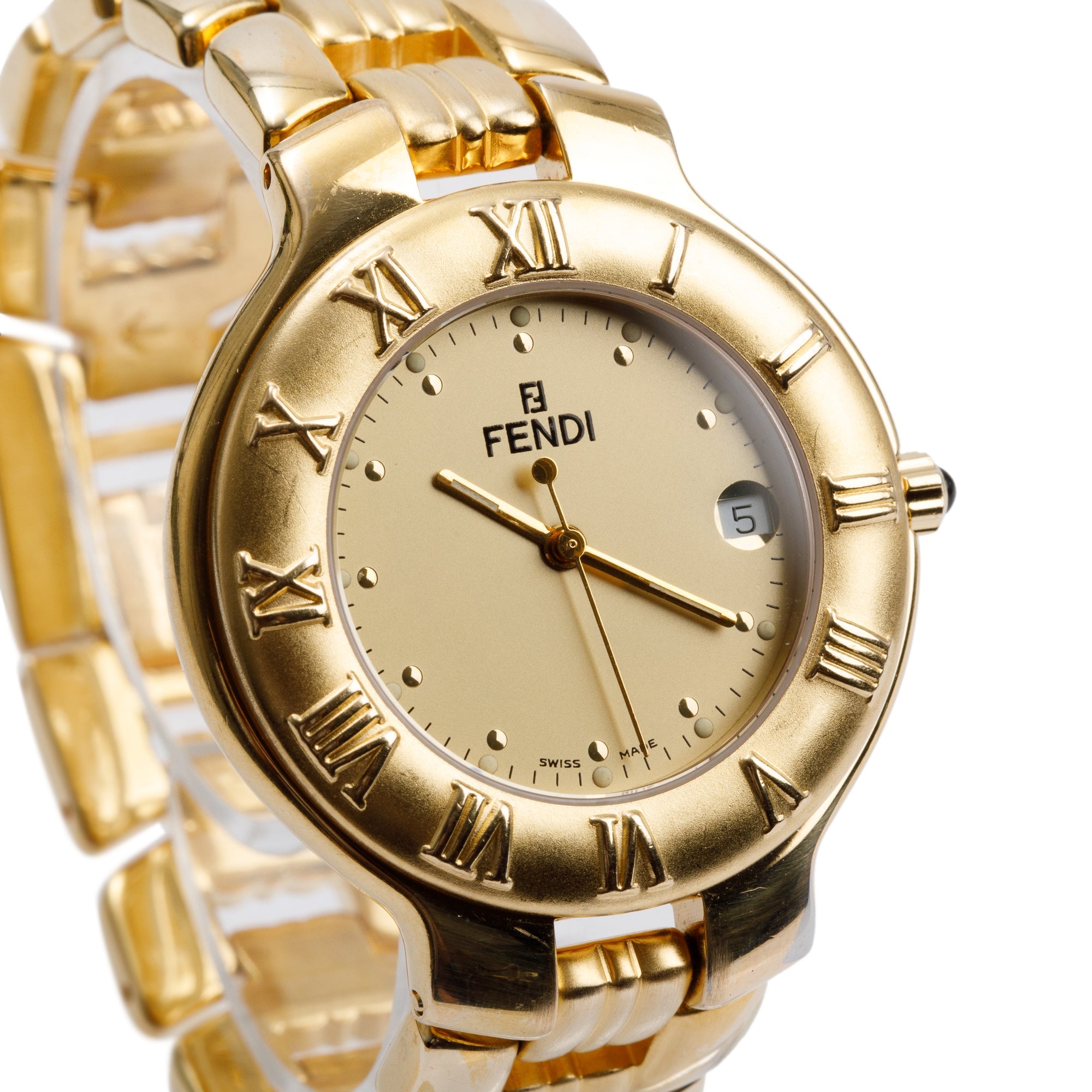 Fendi Gold-Plated Stainless Steel 900G Series 35 MM Watch