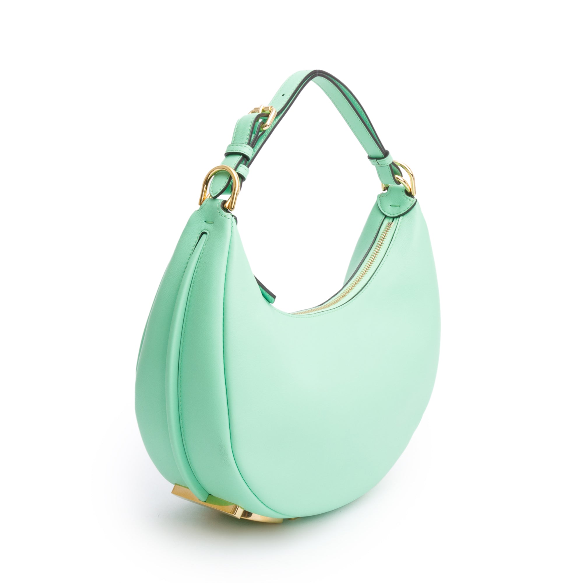 Fendi Green Calf Leather Small Fendigraphy Bag w/ Box