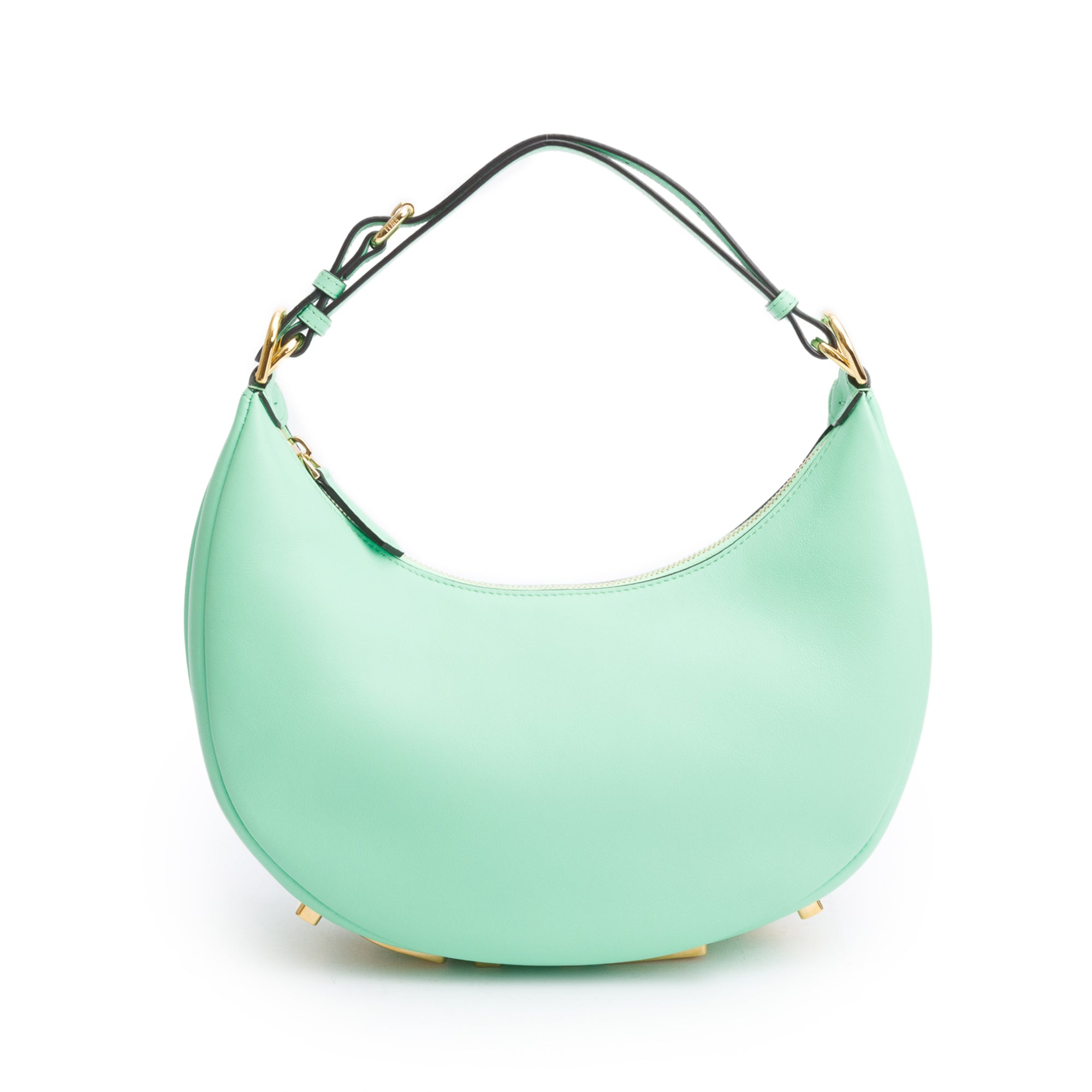 Fendi Green Calf Leather Small Fendigraphy Bag w/ Box