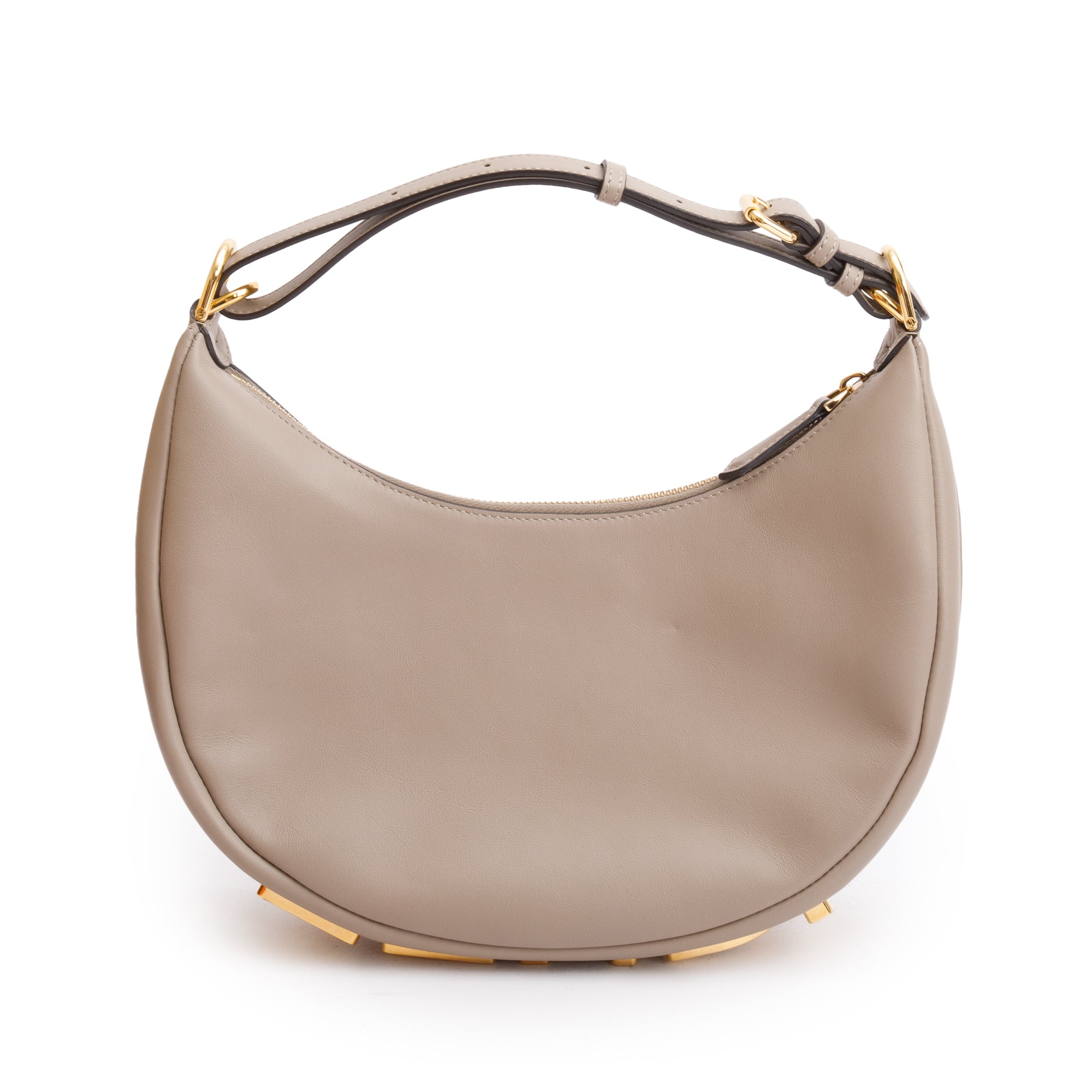 Fendi Grey Calf Leather Small Fendigraphy Bag w/ Box & Receipt