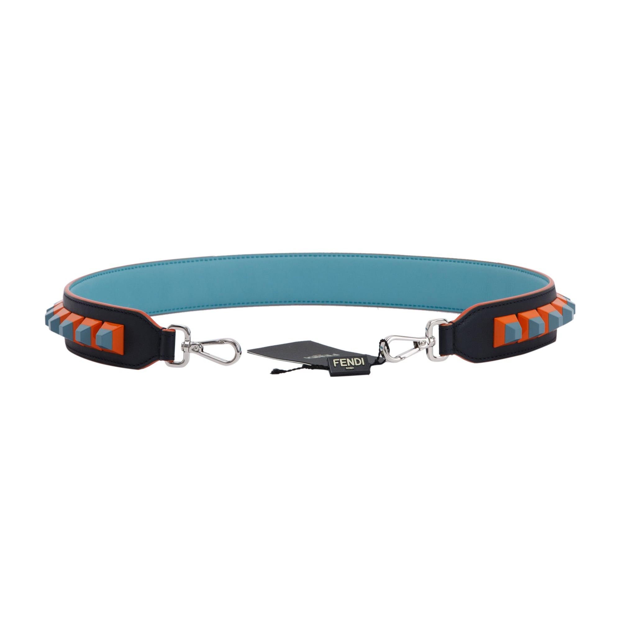 Fendi Leather Studded Shoulder Bag Strap