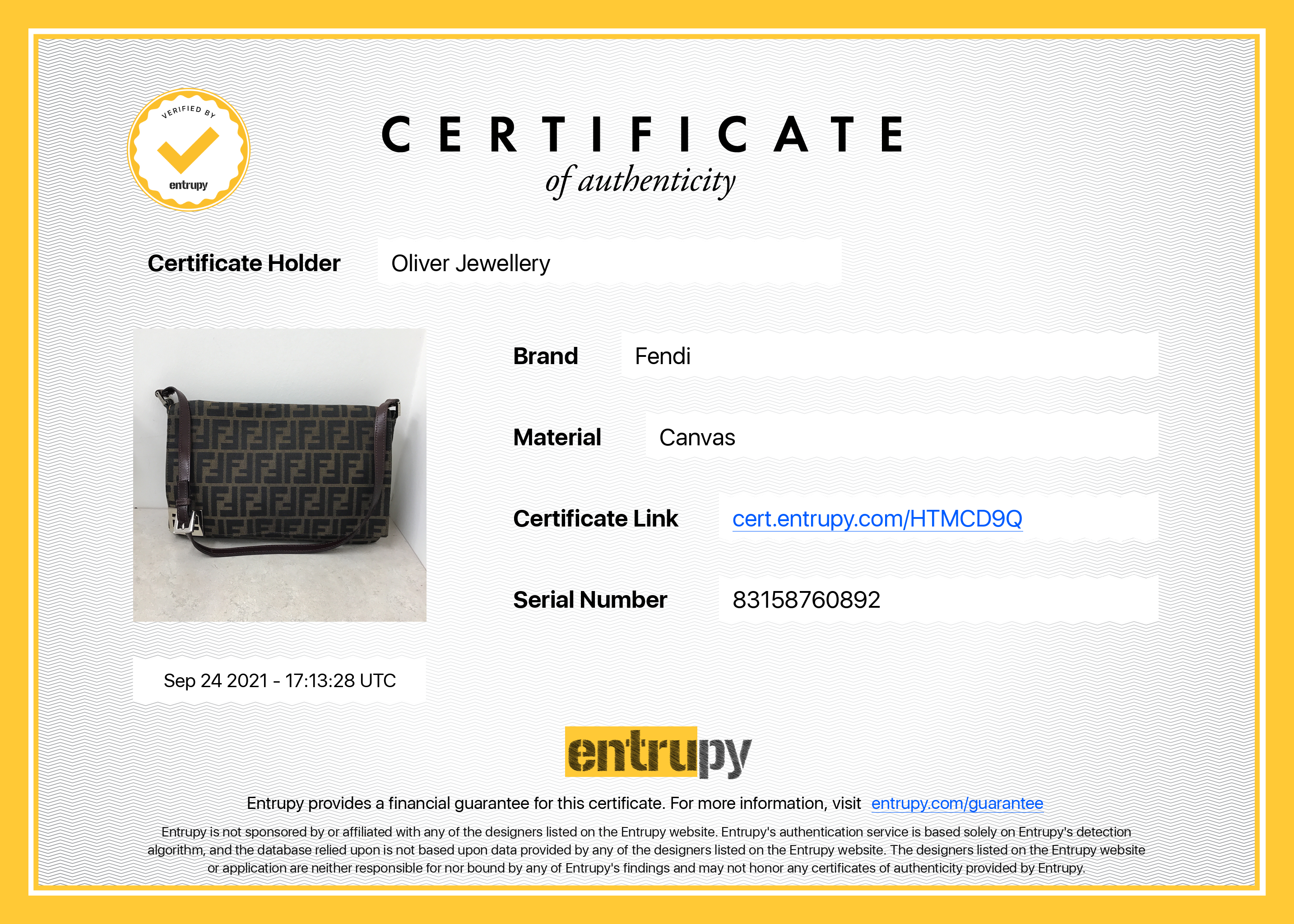 Fendi Leather-Trimmed Zucca Shoulder Bag