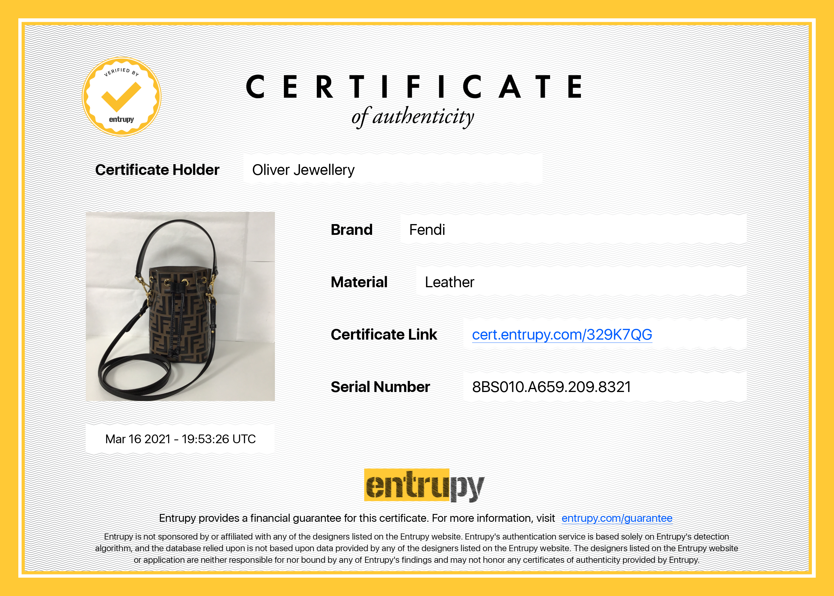 Fendi Mini Mon Tresor Bucket Bag