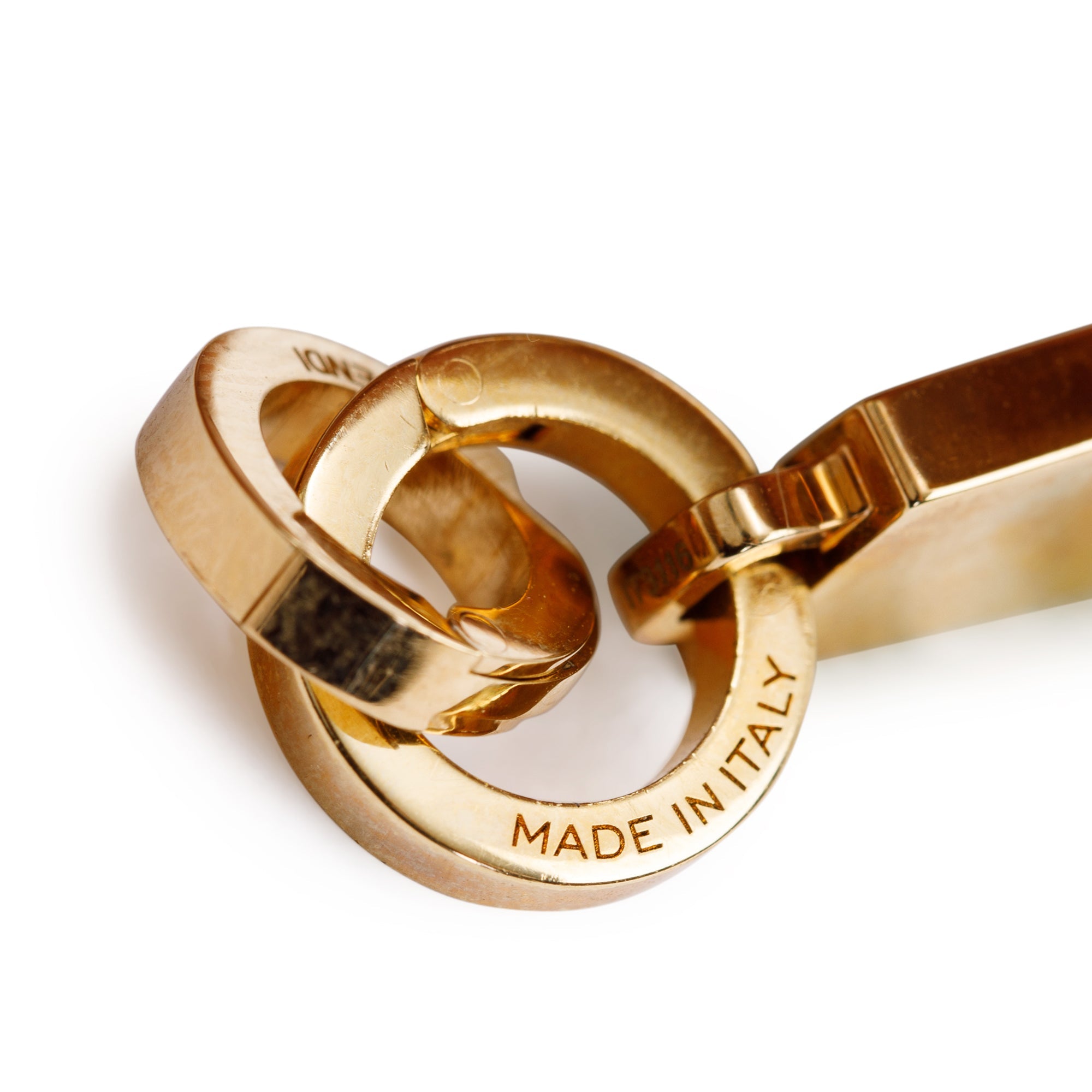 Fendi Mink Fur ABClick M Bag Charm w/ Box