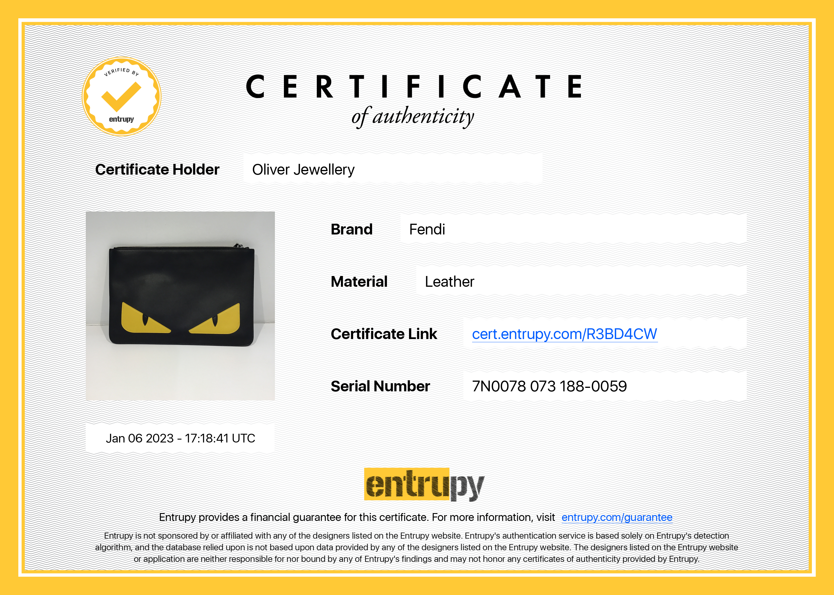 Fendi Monster Eyes Clutch – Oliver Jewellery