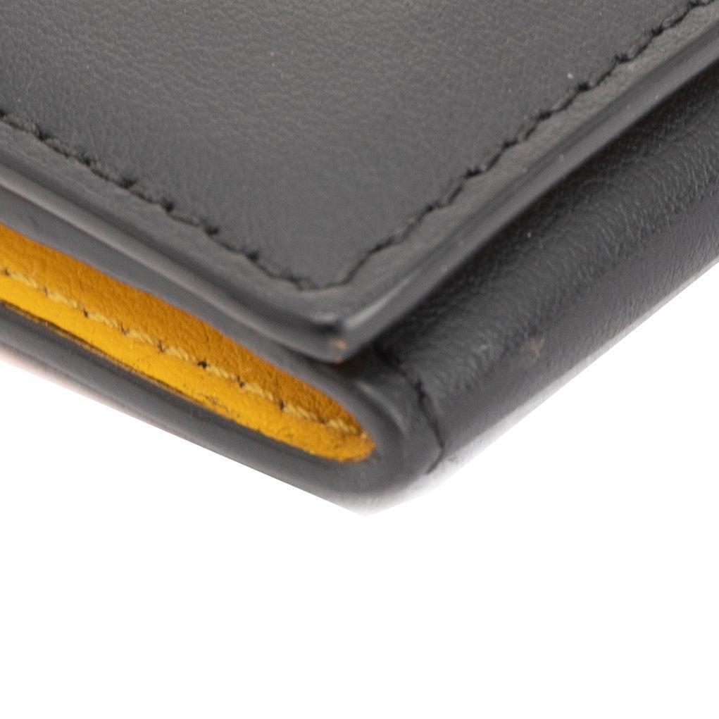 Fendi Monster Motif Leather Continental Wallet