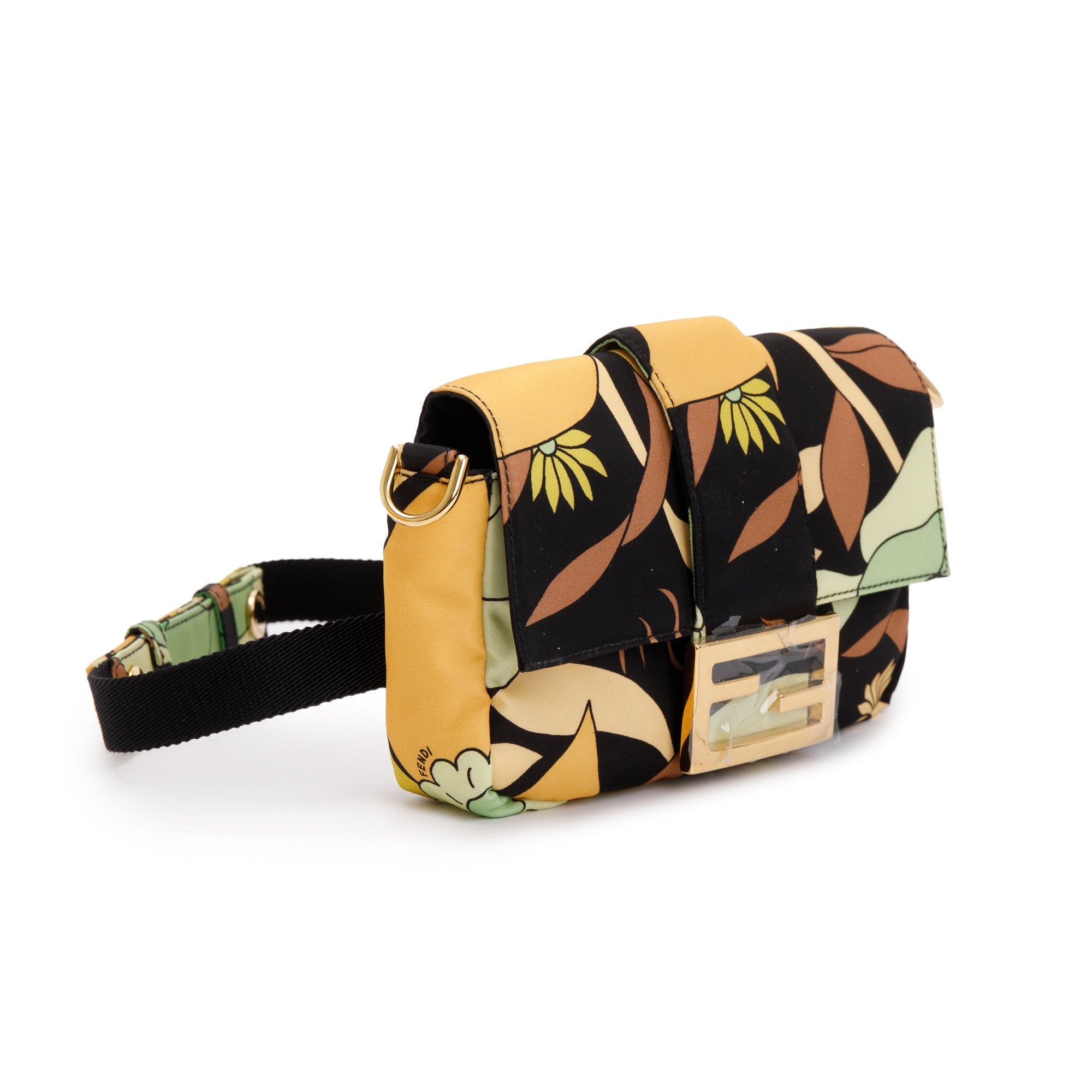 Fendi Multicolour Printed Nylon Baguette Belt Bag w/ Box