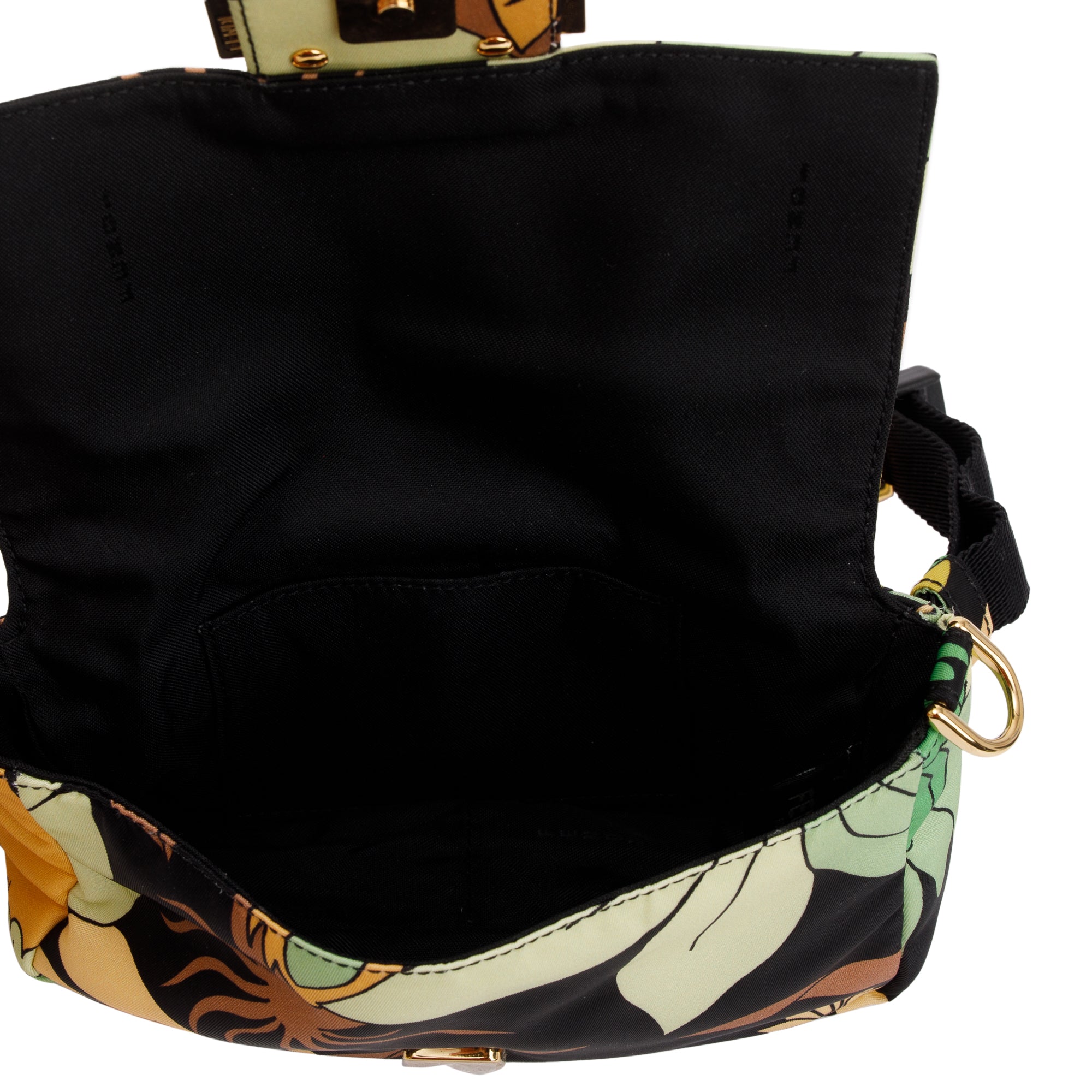 Fendi Multicolour Printed Nylon Baguette Belt Bag w/ Box