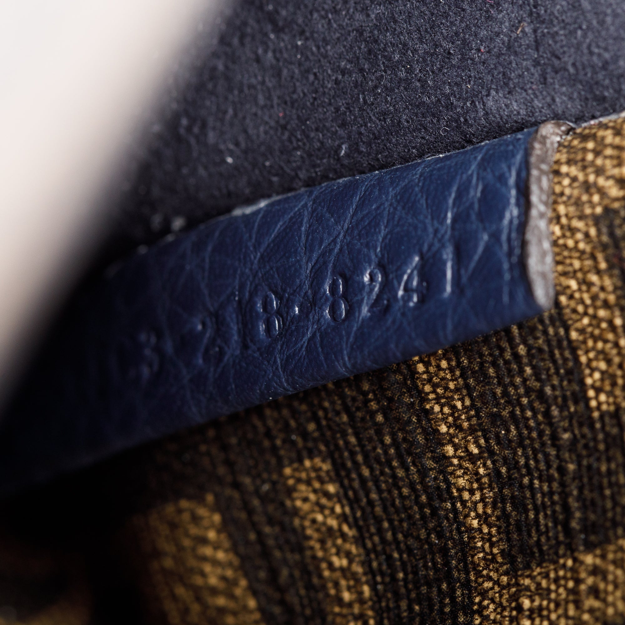 Fendi Navy Calfskin Leather Mini Peekaboo ISeeU Bag w/ Strap & Pouch