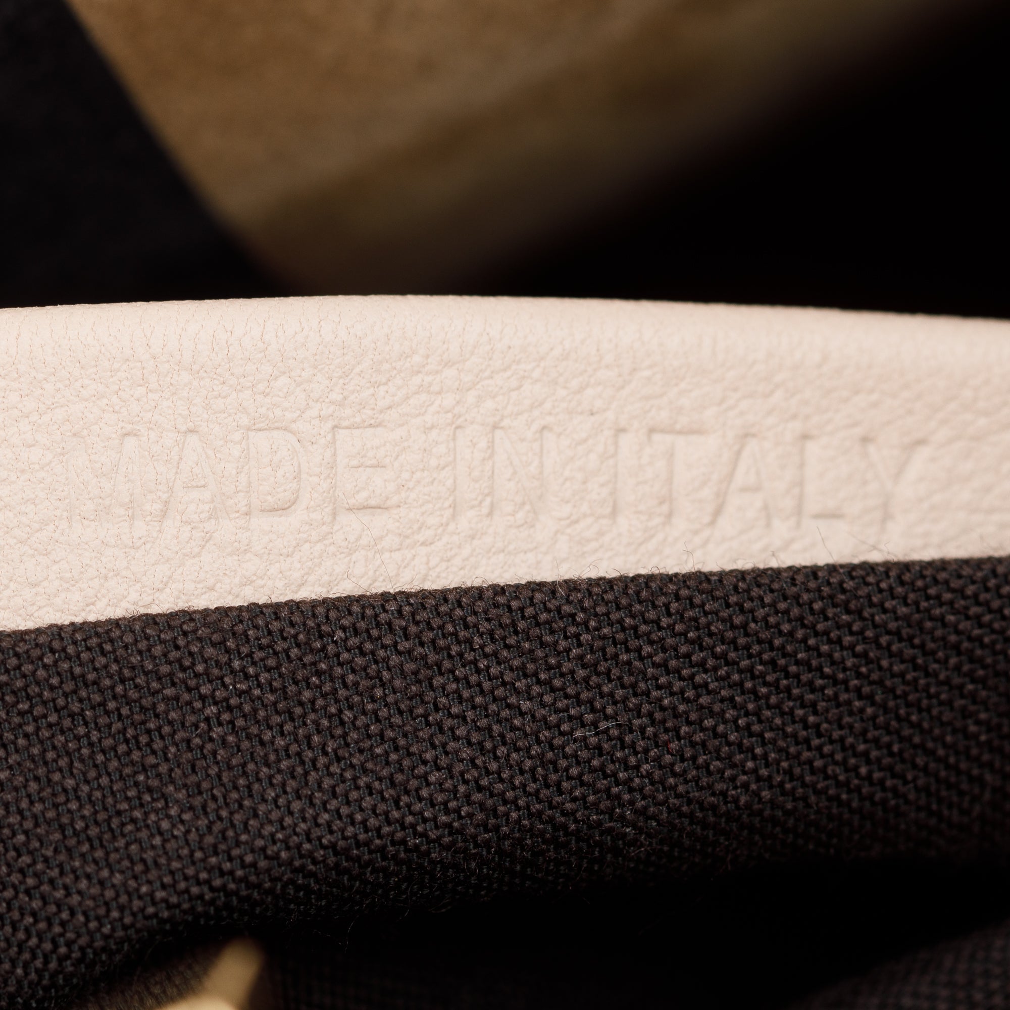 Fendi Neutral Calfskin Leather Floral Inlay Mini Peekaboo Bag w/ Strap