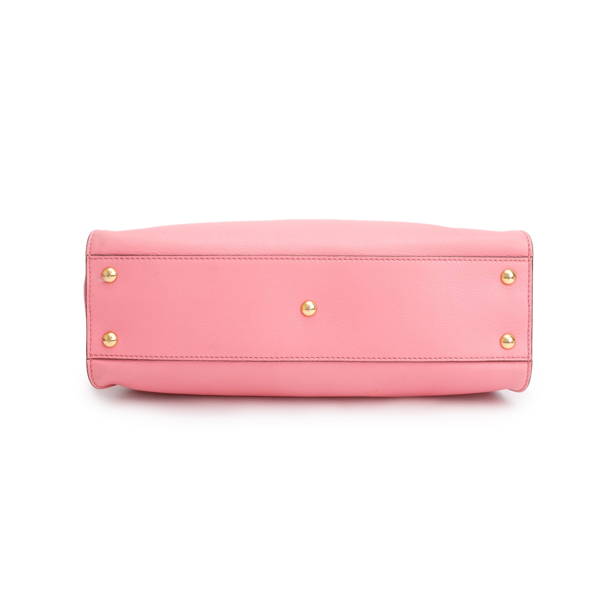 Fendi Pink Calfskin Leather Medium Peekaboo Bag