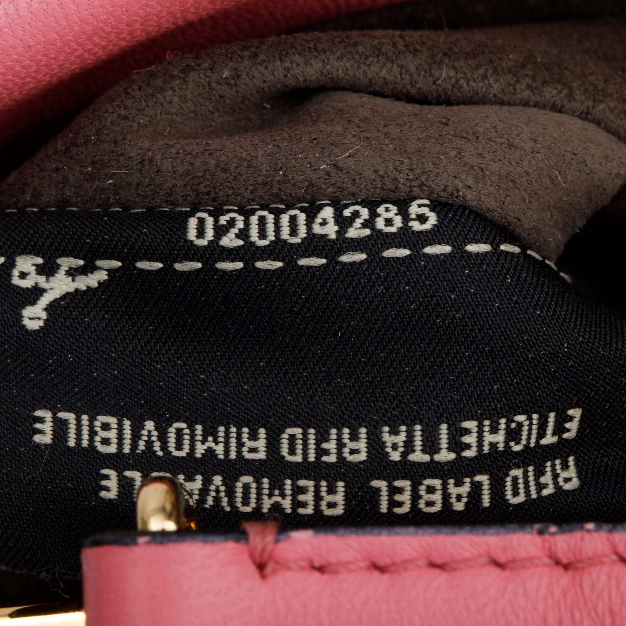 Fendi Pink Leather Micro Peekaboo Bag