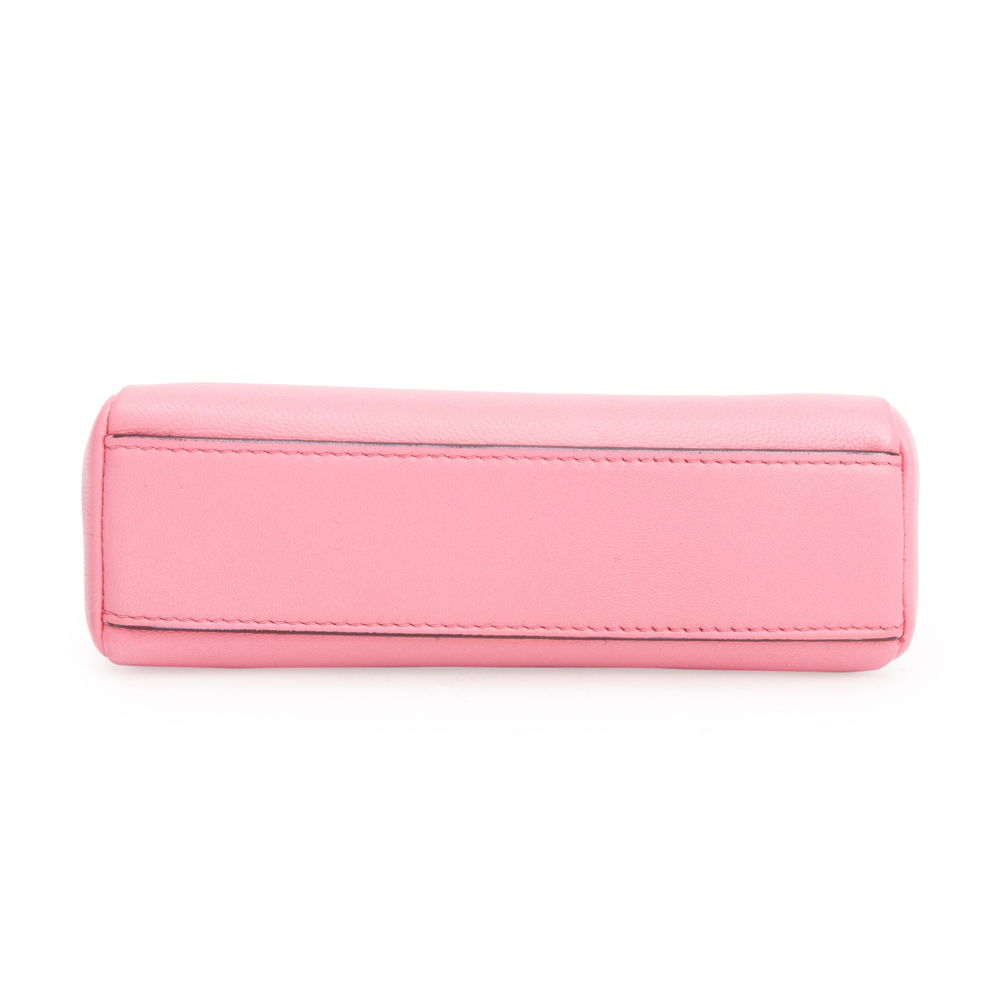 Fendi Pink Leather Micro Peekaboo Bag