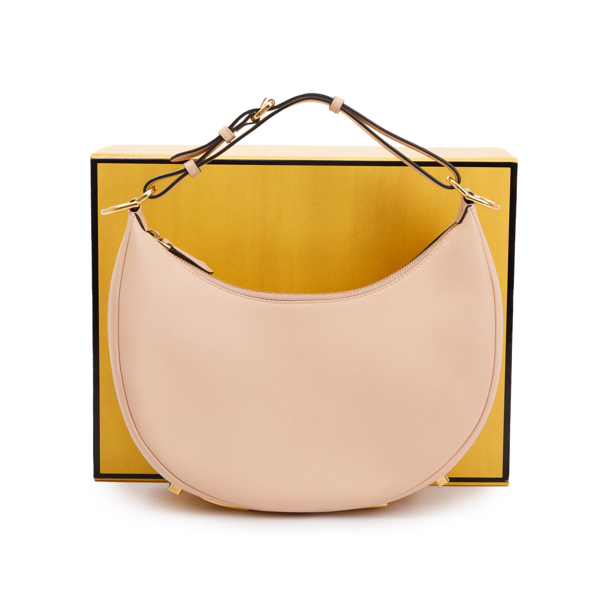 Fendi Pink Leather Small Fendigraphy Bag w/ Box