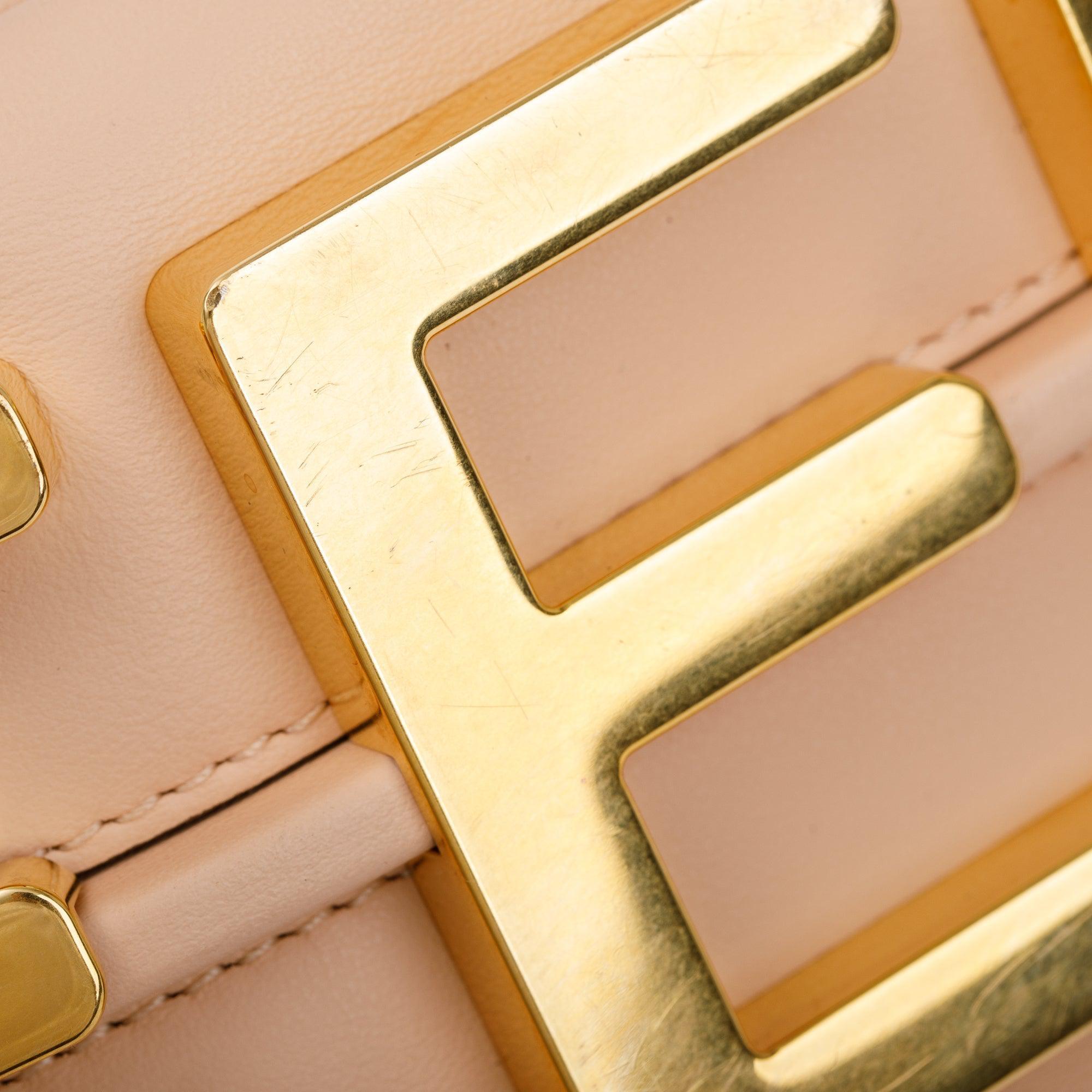 Fendi Pink Leather Small Fendigraphy Bag w/ Box