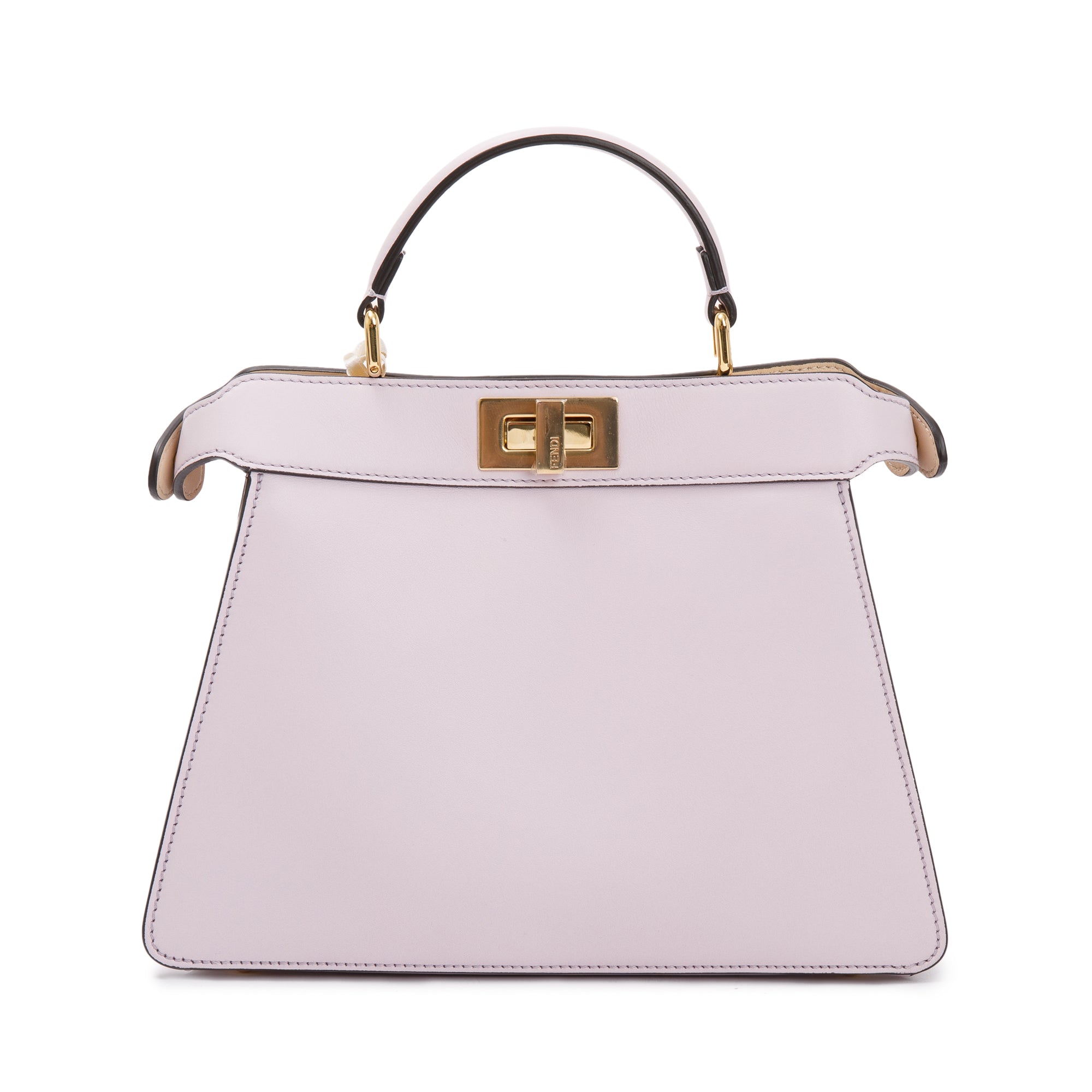 Fendi Pink Multicolor Bikini Girls Inlay Nappa Leather Small Peekaboo ISeeU Bag w/ Strap