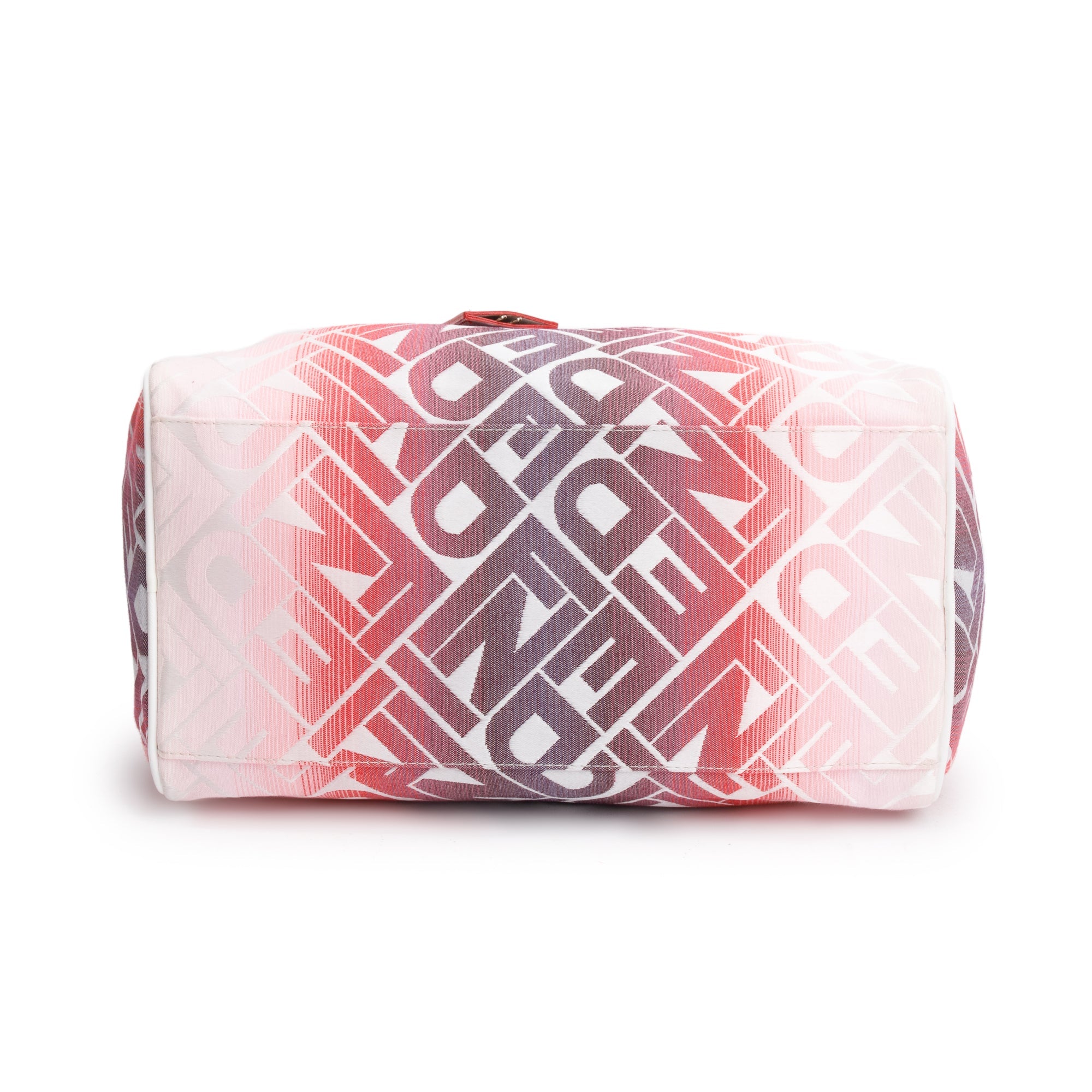 Fendi Pink Multicolor Ombre Canvas Forever Bauletto Boston Bag