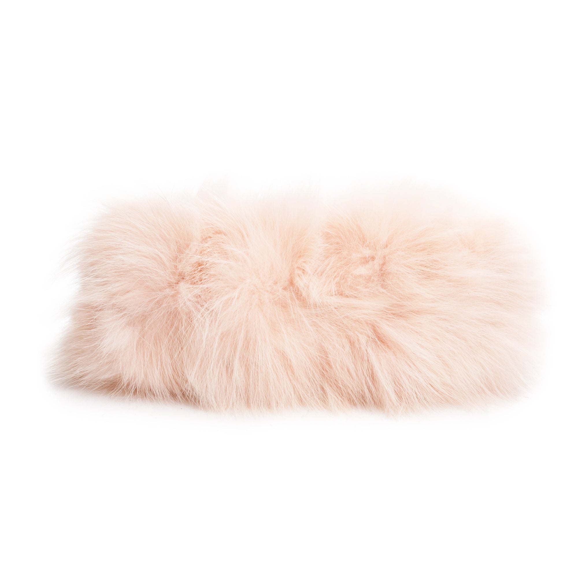 Fendi Pink Nappa Leather Fox Fur Small Fendi First Bag w/ Strap & Box