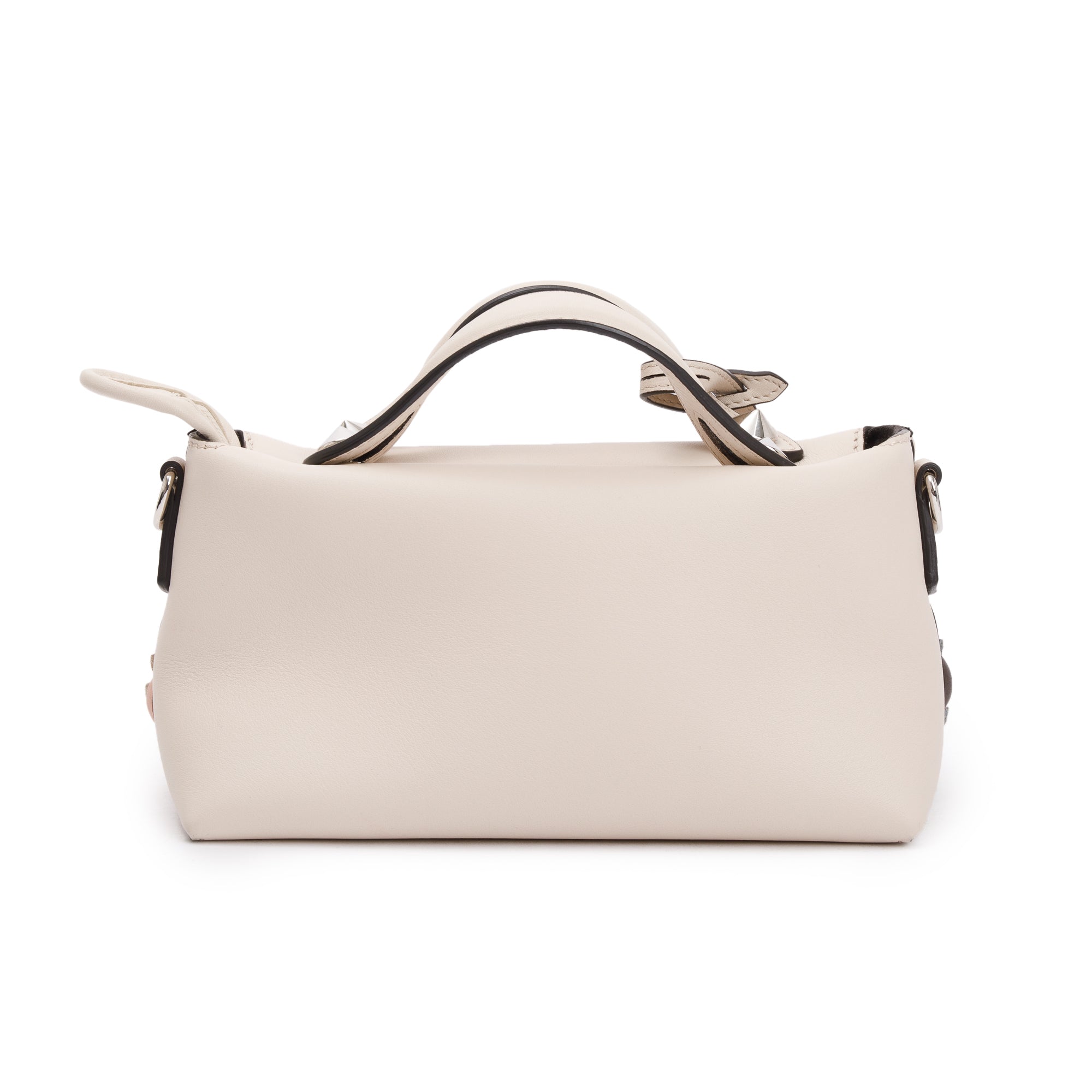 Fendi Pink Vitello Dolce Flowerland By the Way Mini Boston Bag w/ Strap