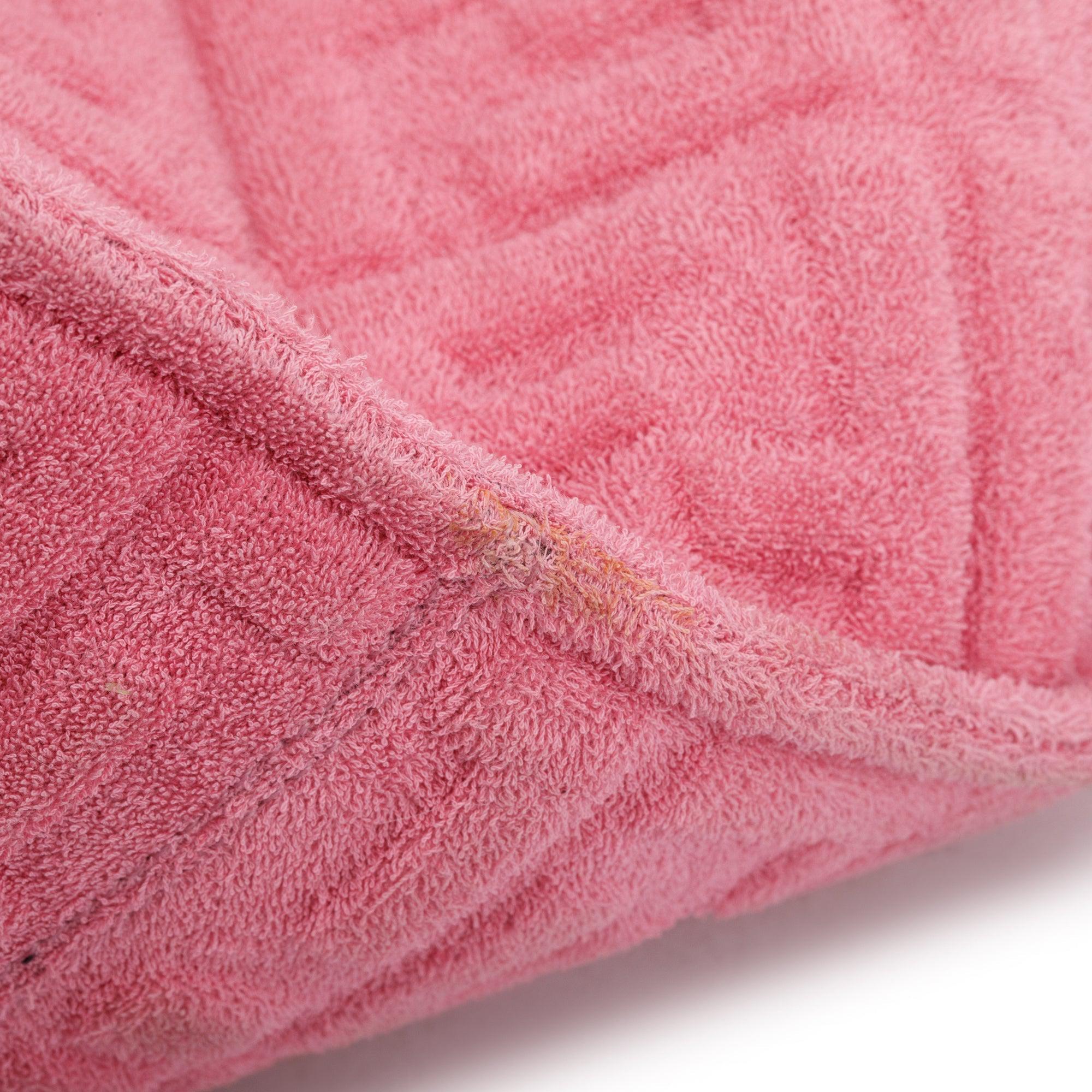 Fendi Pink XL FF Zucca Terry Cloth Sunshine Shopper Tote