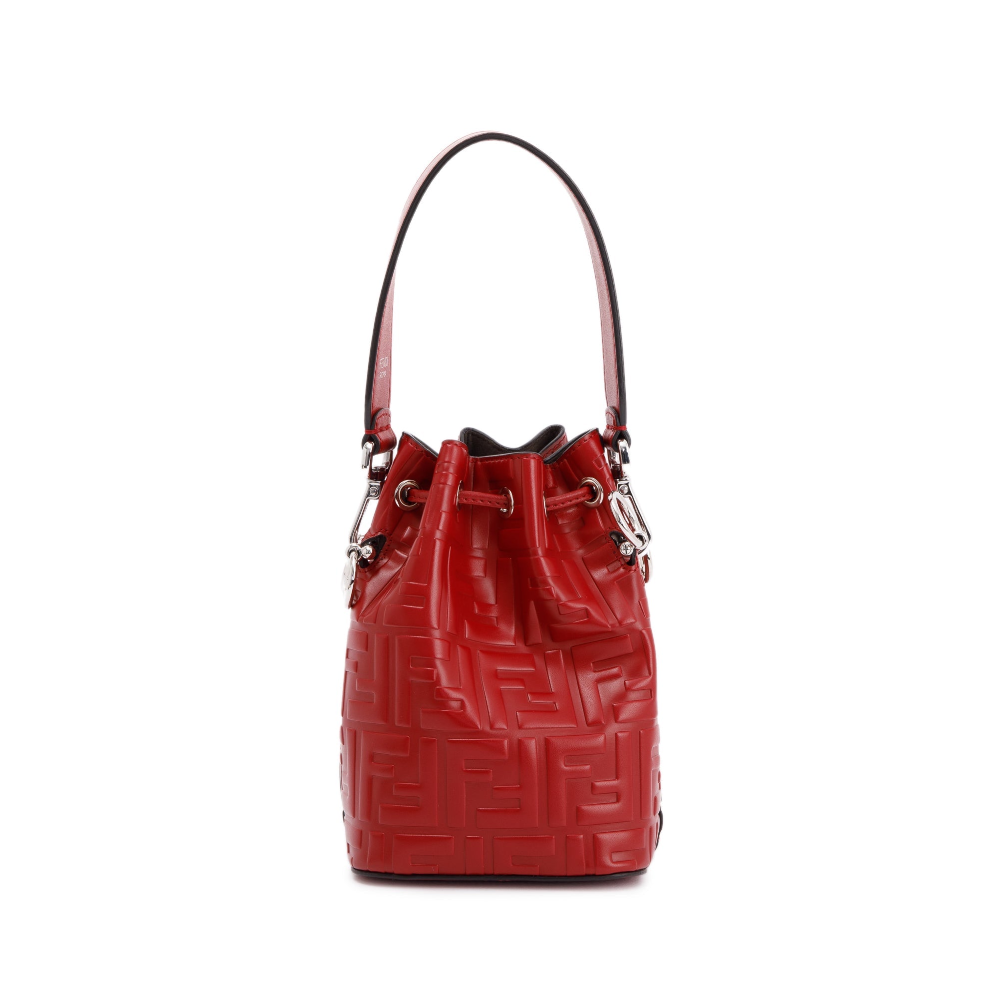 Fendi Red Mini Mon Tresor Bucket Bag