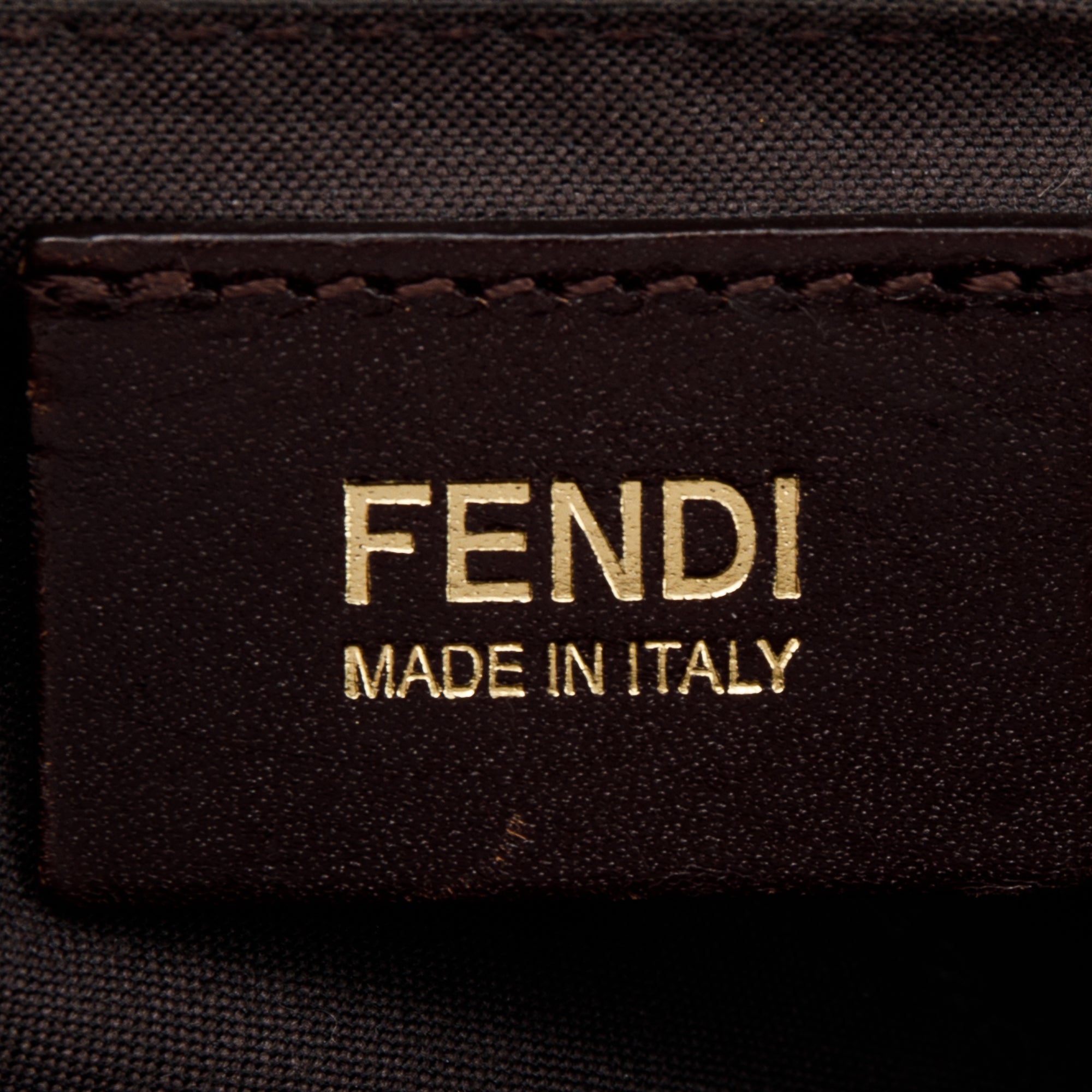 Fendi Small FF Zucca Coated Canvas Flap Messenger Bag
