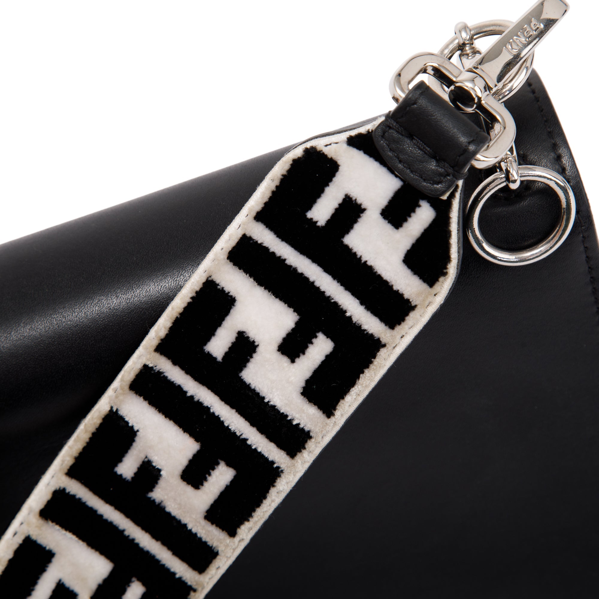 Fendi Small Kan I Leather Chain Shoulder Bag w/ Strap