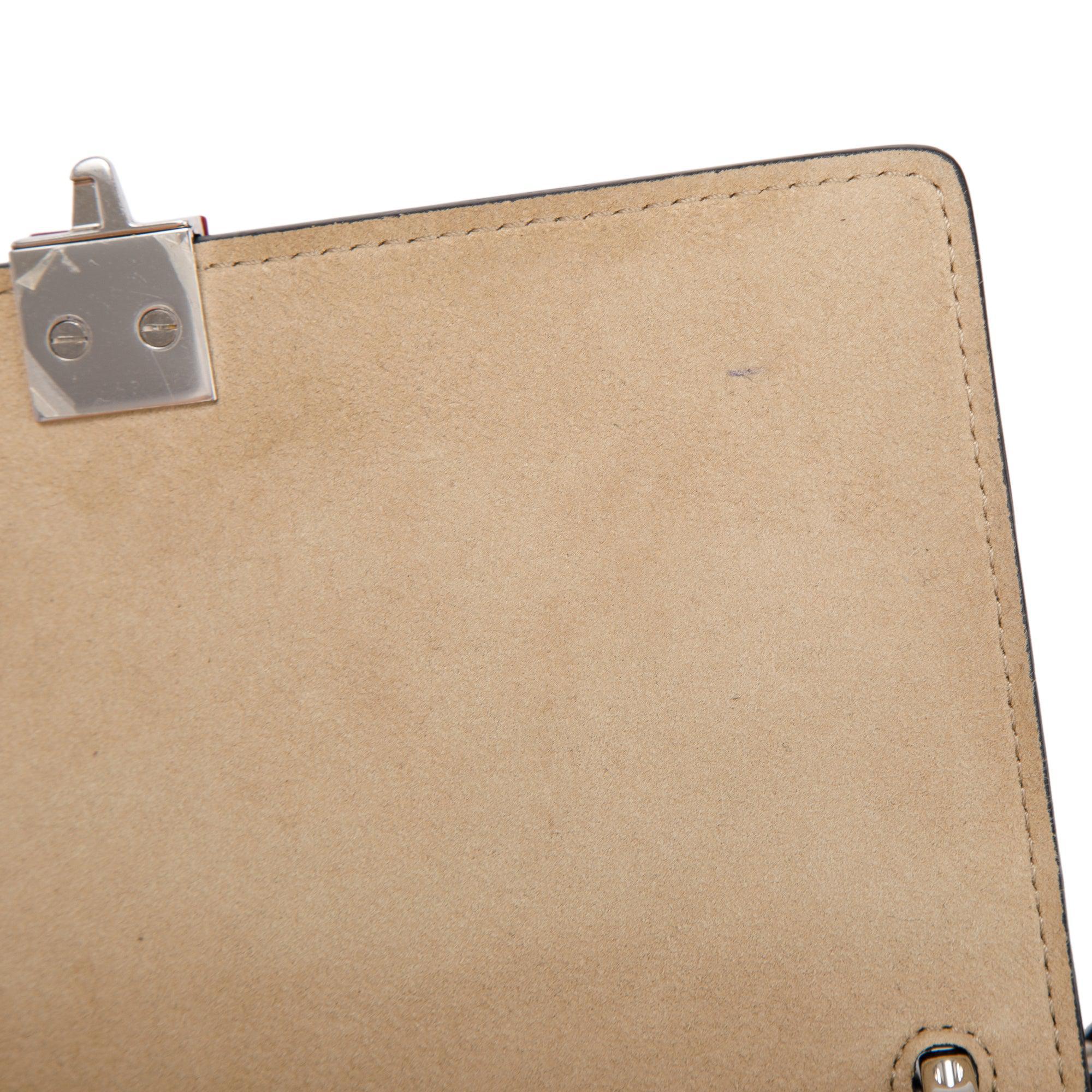 Fendi Small Kan I Leather Chain Shoulder Bag w/ Strap