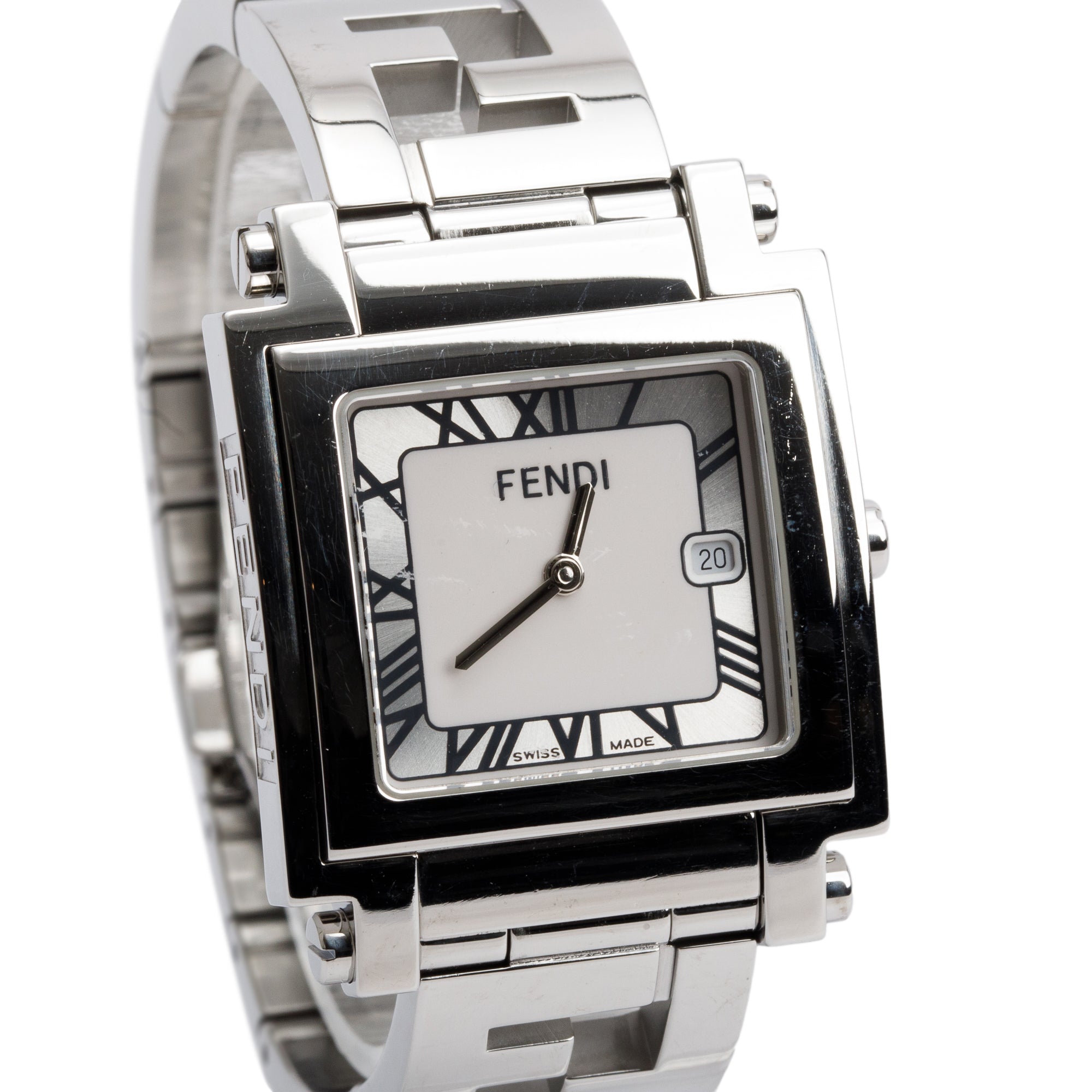Fendi Stainless Steel Quadro Watch